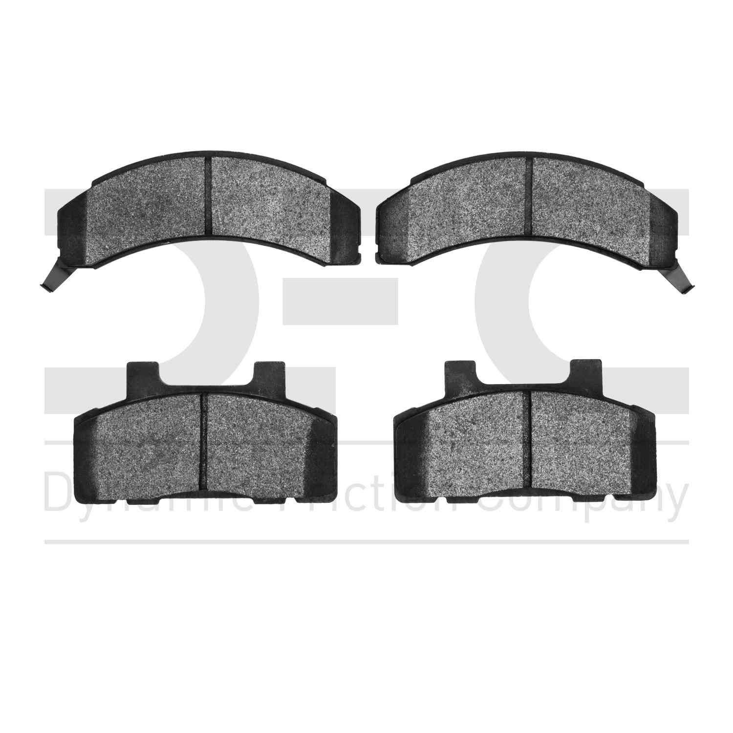 Dynamic Friction Company Disc Brake Pad Set  top view frsport 1310-0215-00