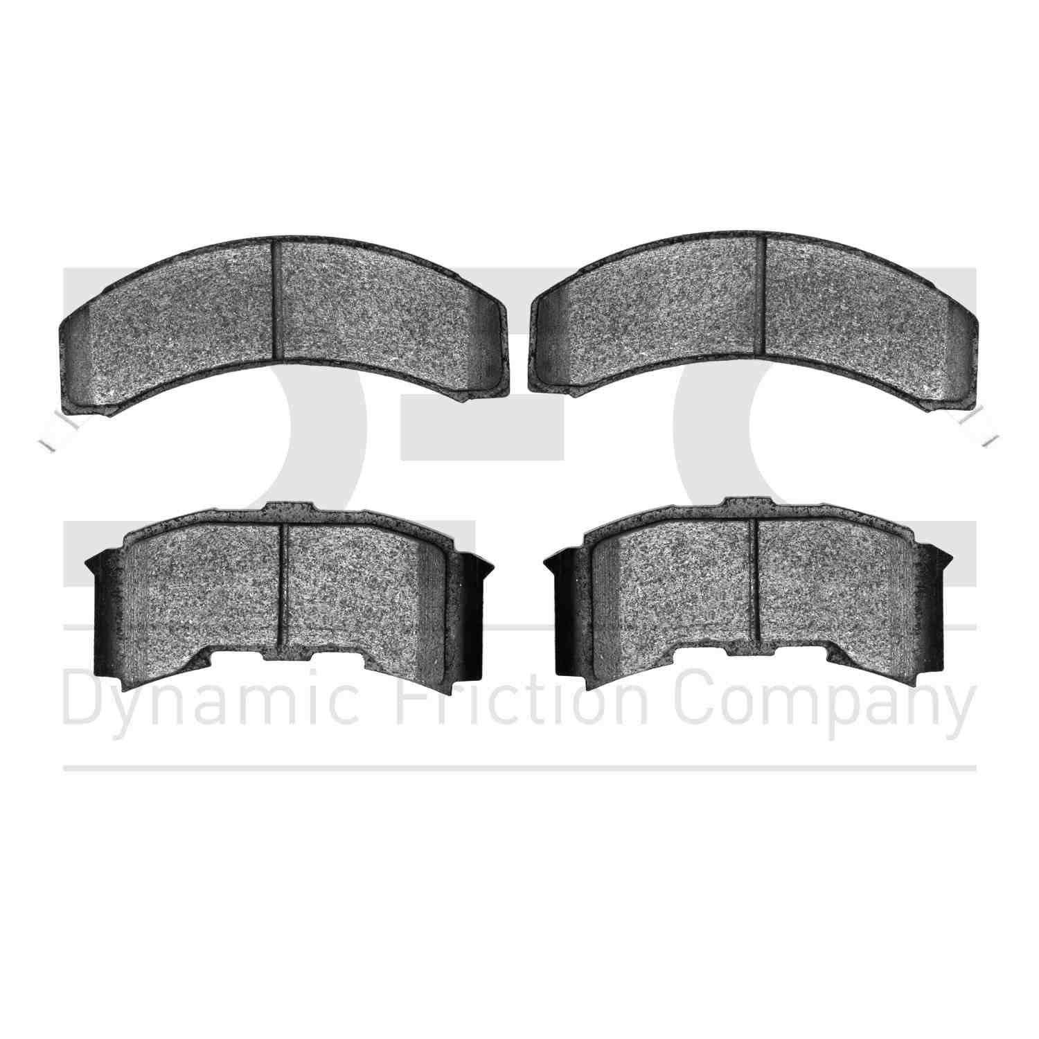 Dynamic Friction Company Disc Brake Pad Set  top view frsport 1310-0261-00