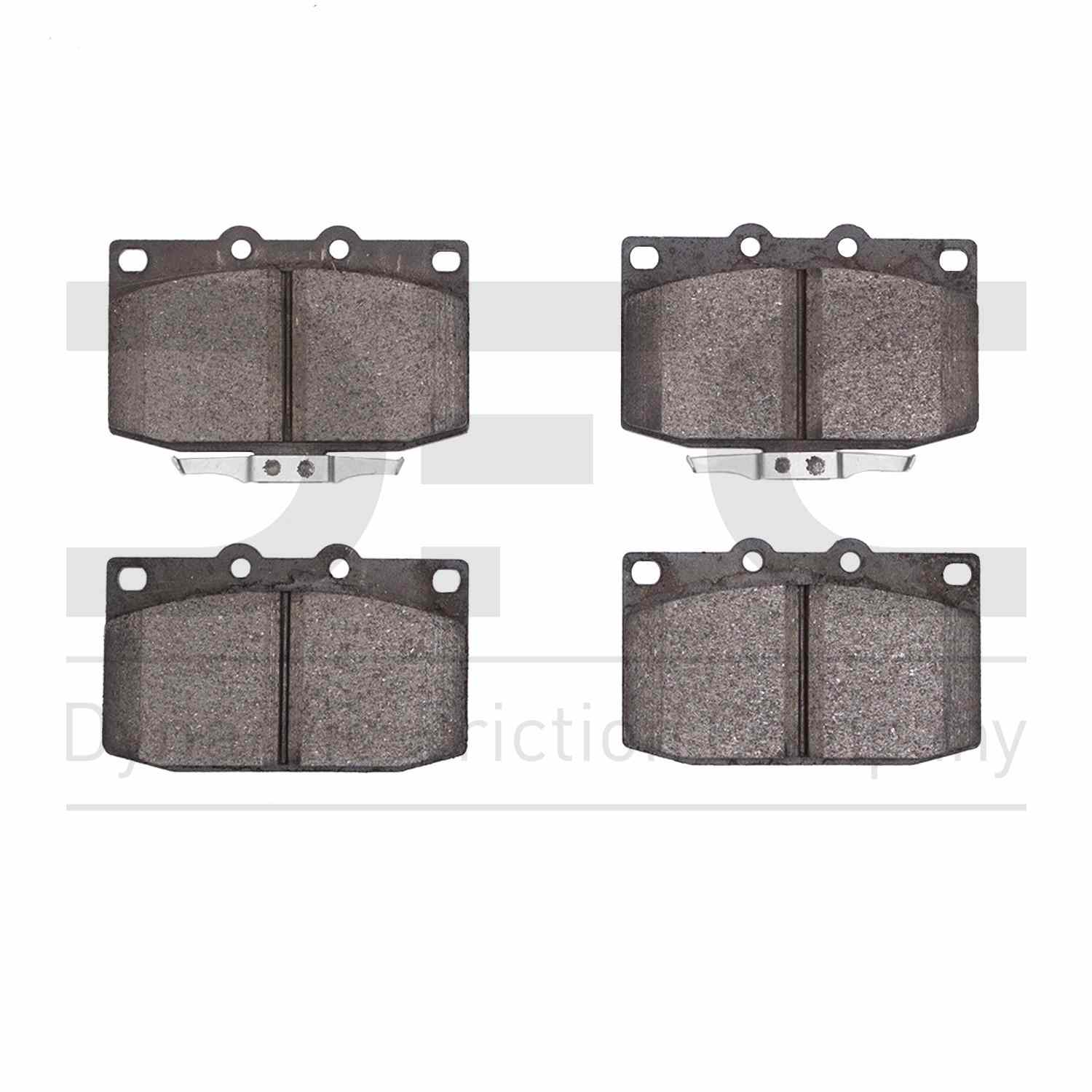 Dynamic Friction Company Disc Brake Pad Set  top view frsport 1310-0331-00