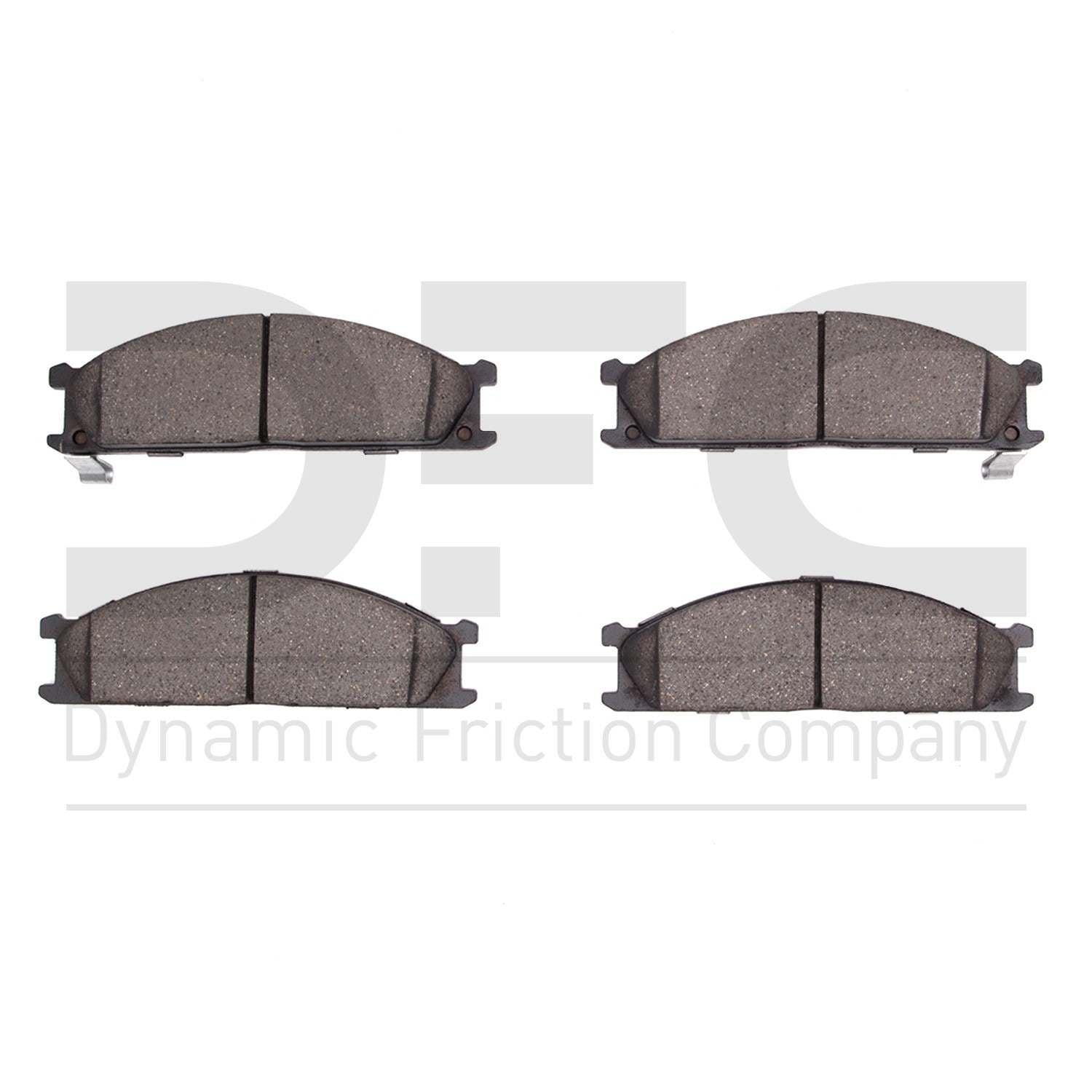 Dynamic Friction Company Disc Brake Pad Set  top view frsport 1310-0333-00