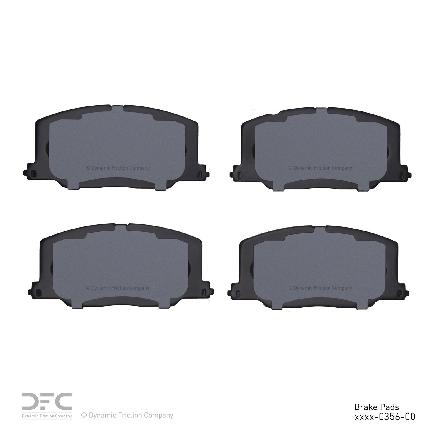 dynamic friction company disc brake pad set  frsport 1310-0356-00