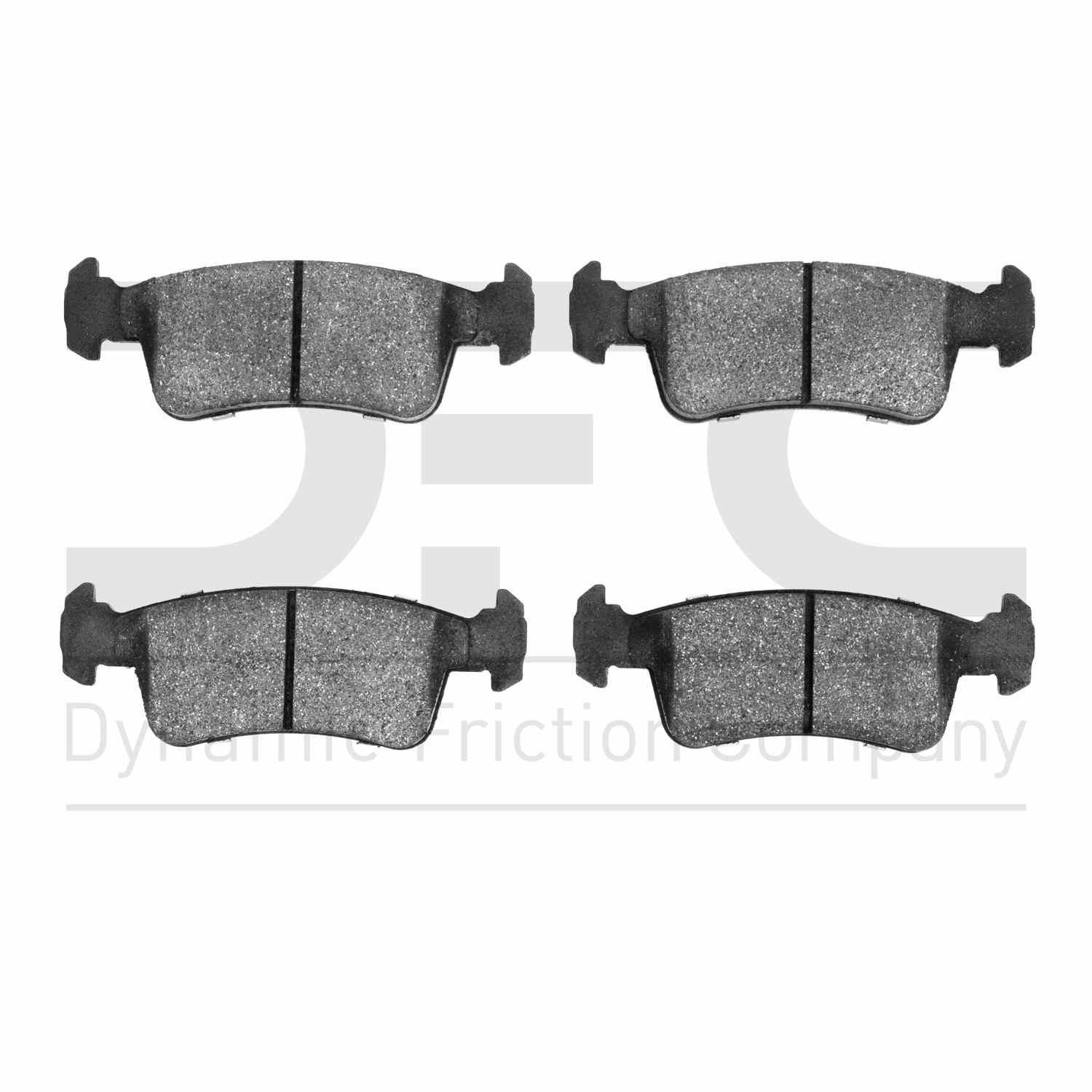 Dynamic Friction Company Disc Brake Pad Set  top view frsport 1310-0359-00