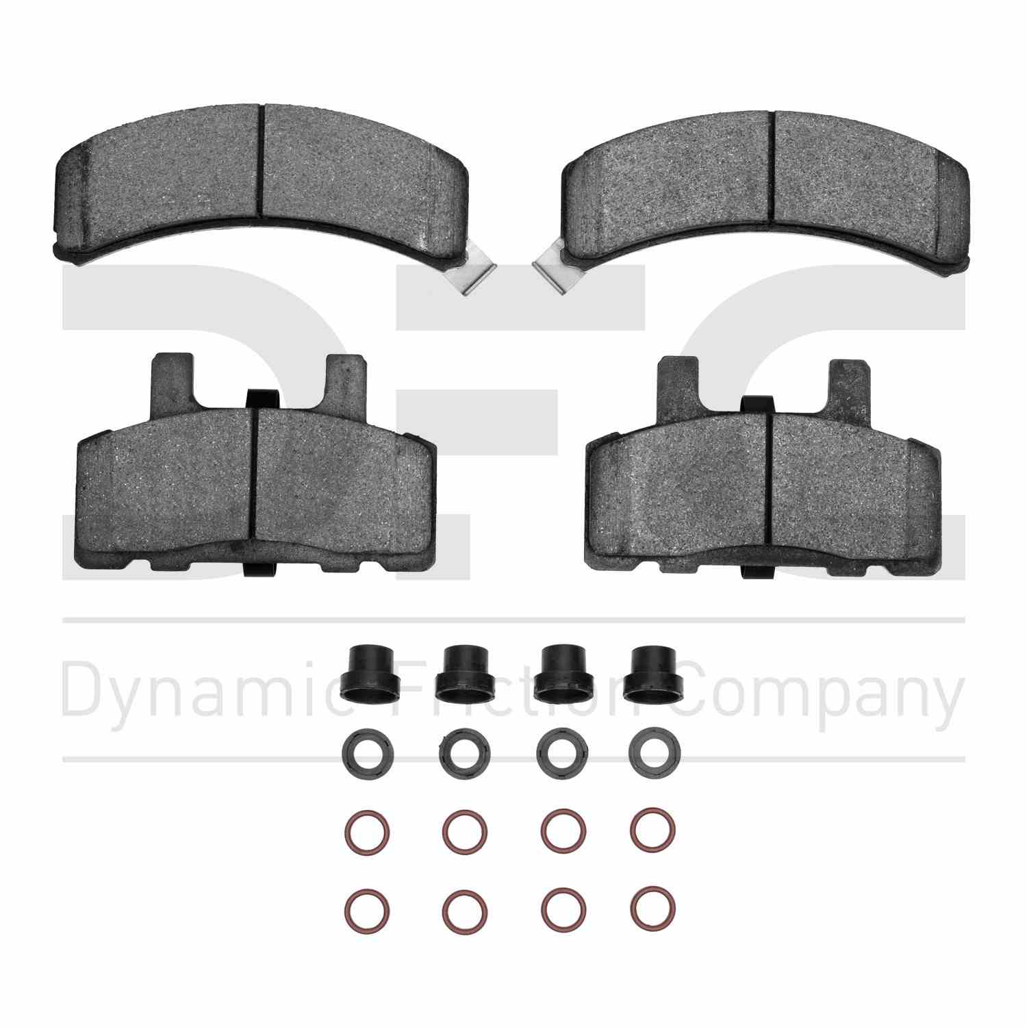 Dynamic Friction Company Disc Brake Pad Set  top view frsport 1310-0369-01