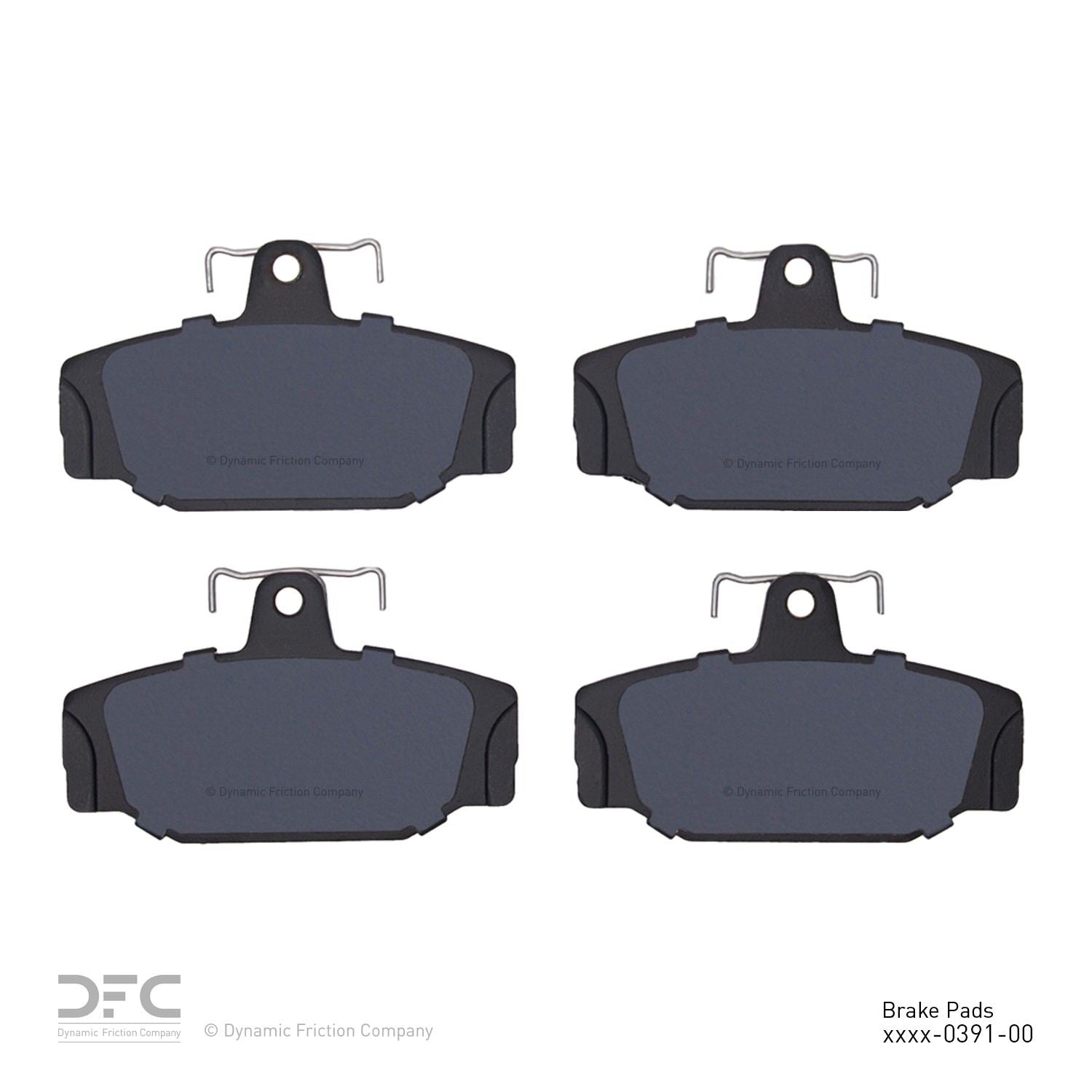 dynamic friction company disc brake pad set  frsport 1310-0391-00