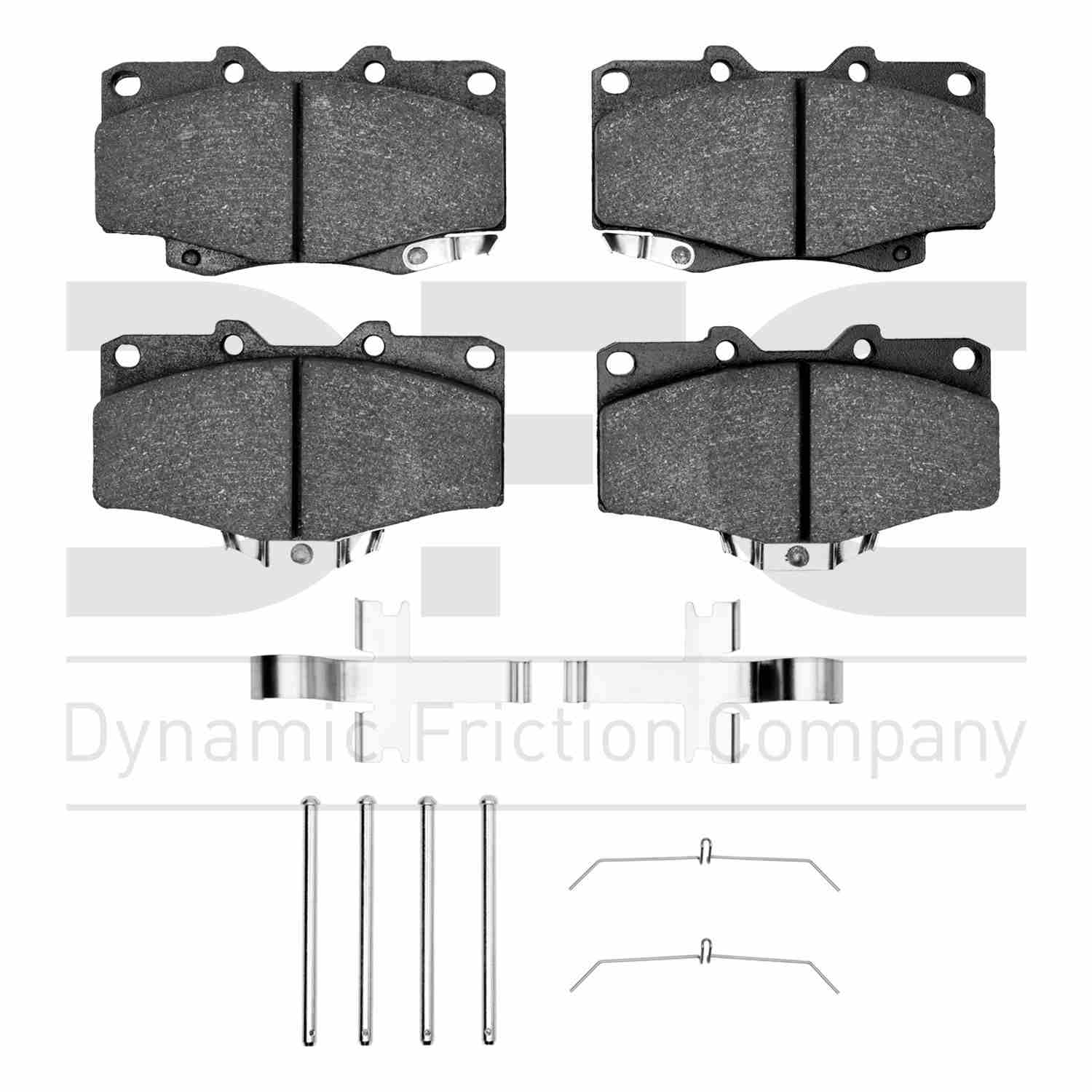 Dynamic Friction Company Disc Brake Pad Set  top view frsport 1310-0436-01