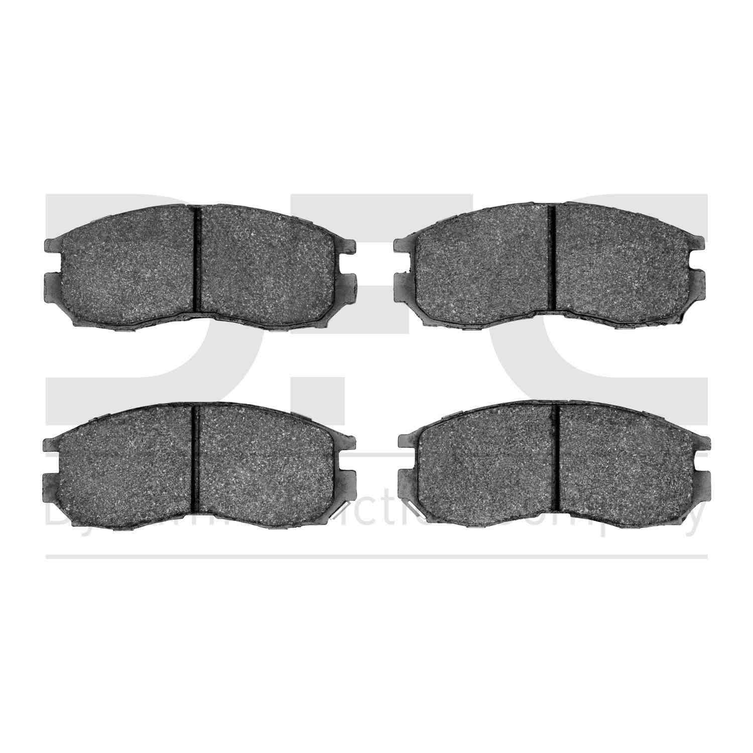 Dynamic Friction Company Disc Brake Pad Set  top view frsport 1310-0484-00