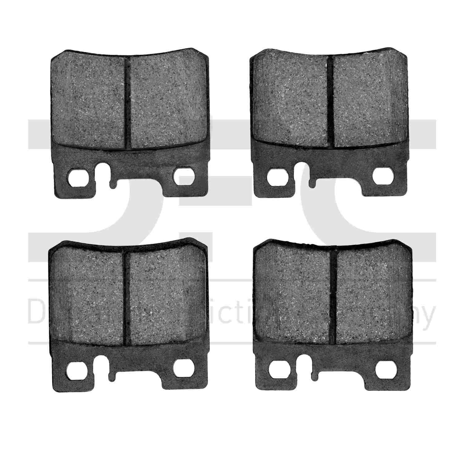 Dynamic Friction Company Disc Brake Pad Set  top view frsport 1310-0495-00