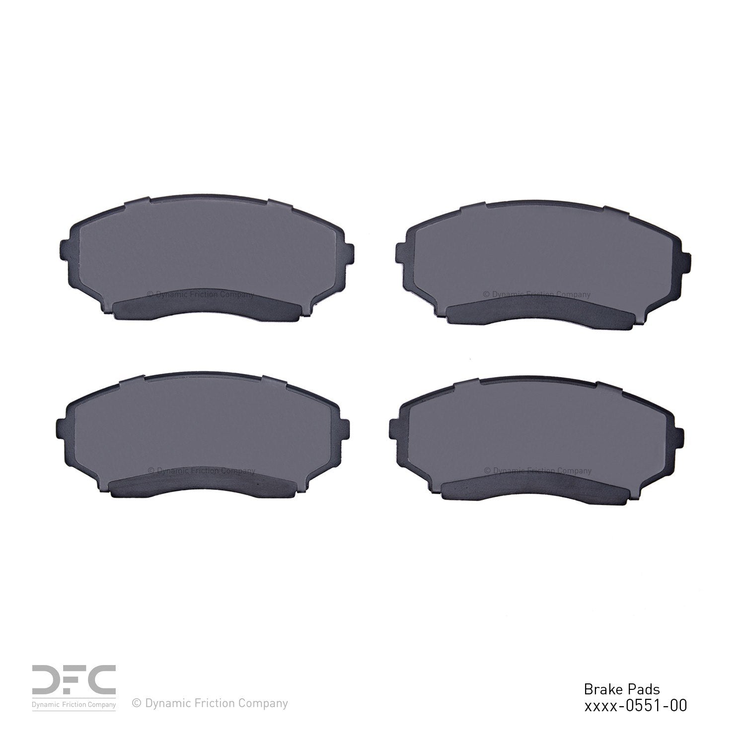 dynamic friction company disc brake pad set  frsport 1310-0551-00