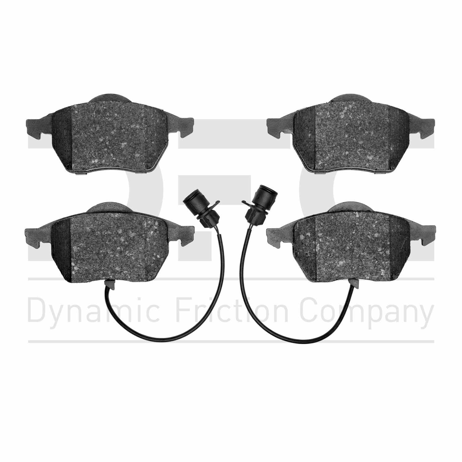 Dynamic Friction Company Disc Brake Pad Set  top view frsport 1310-0555-00