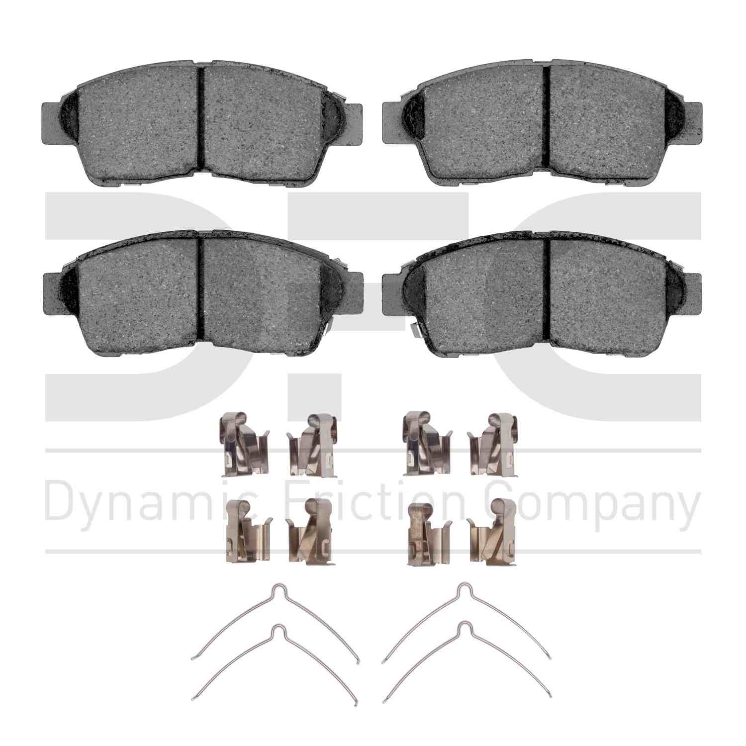 Dynamic Friction Company Disc Brake Pad Set  top view frsport 1310-0562-02