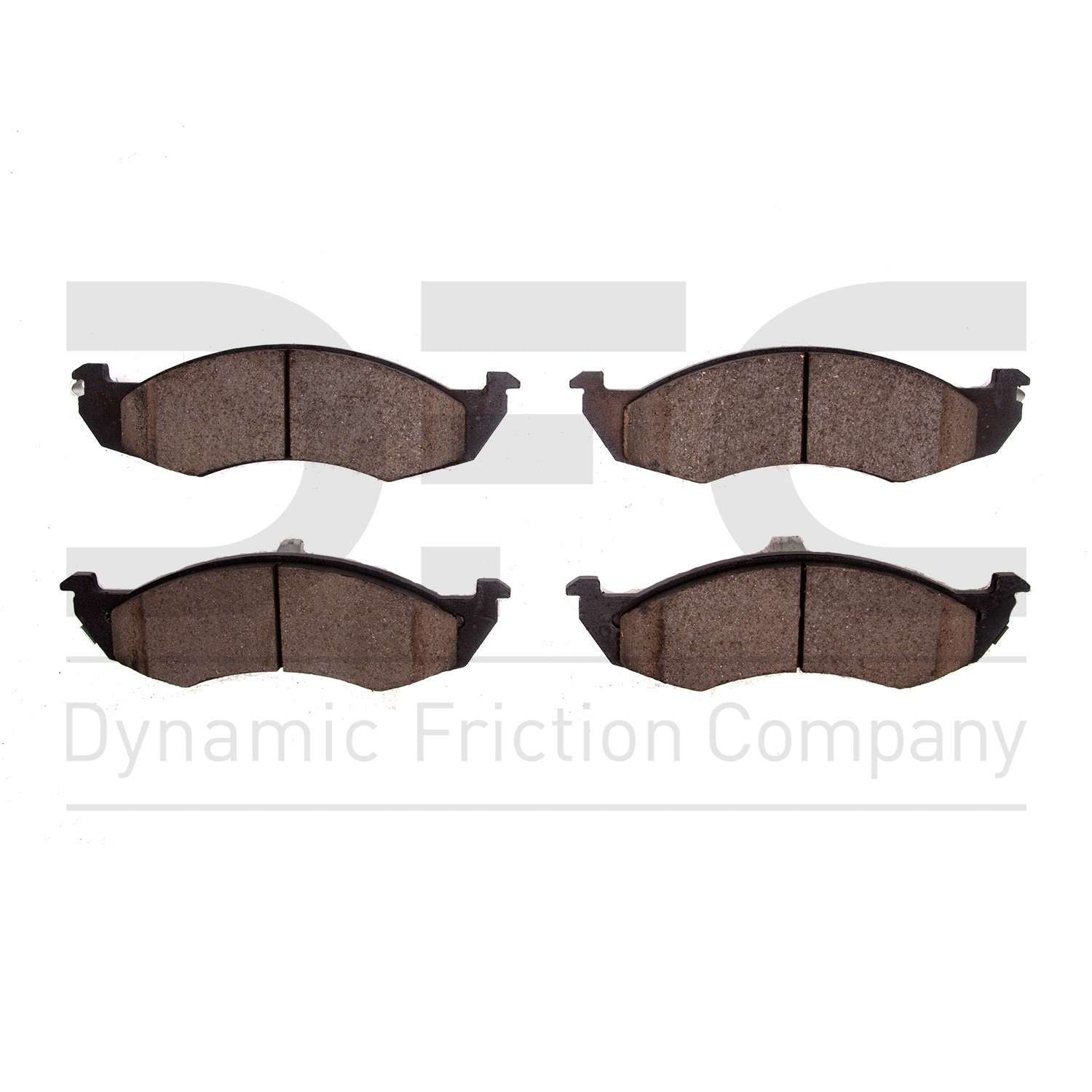 Dynamic Friction Company Disc Brake Pad Set  top view frsport 1310-0576-00