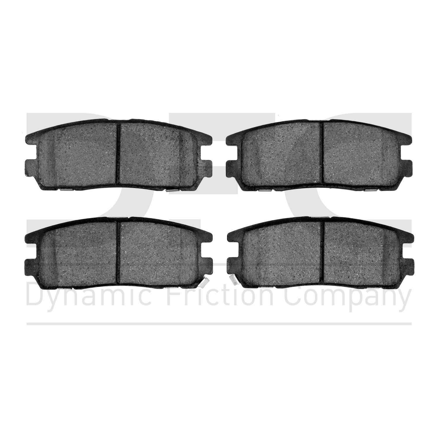 Dynamic Friction Company Disc Brake Pad Set  top view frsport 1310-0580-00