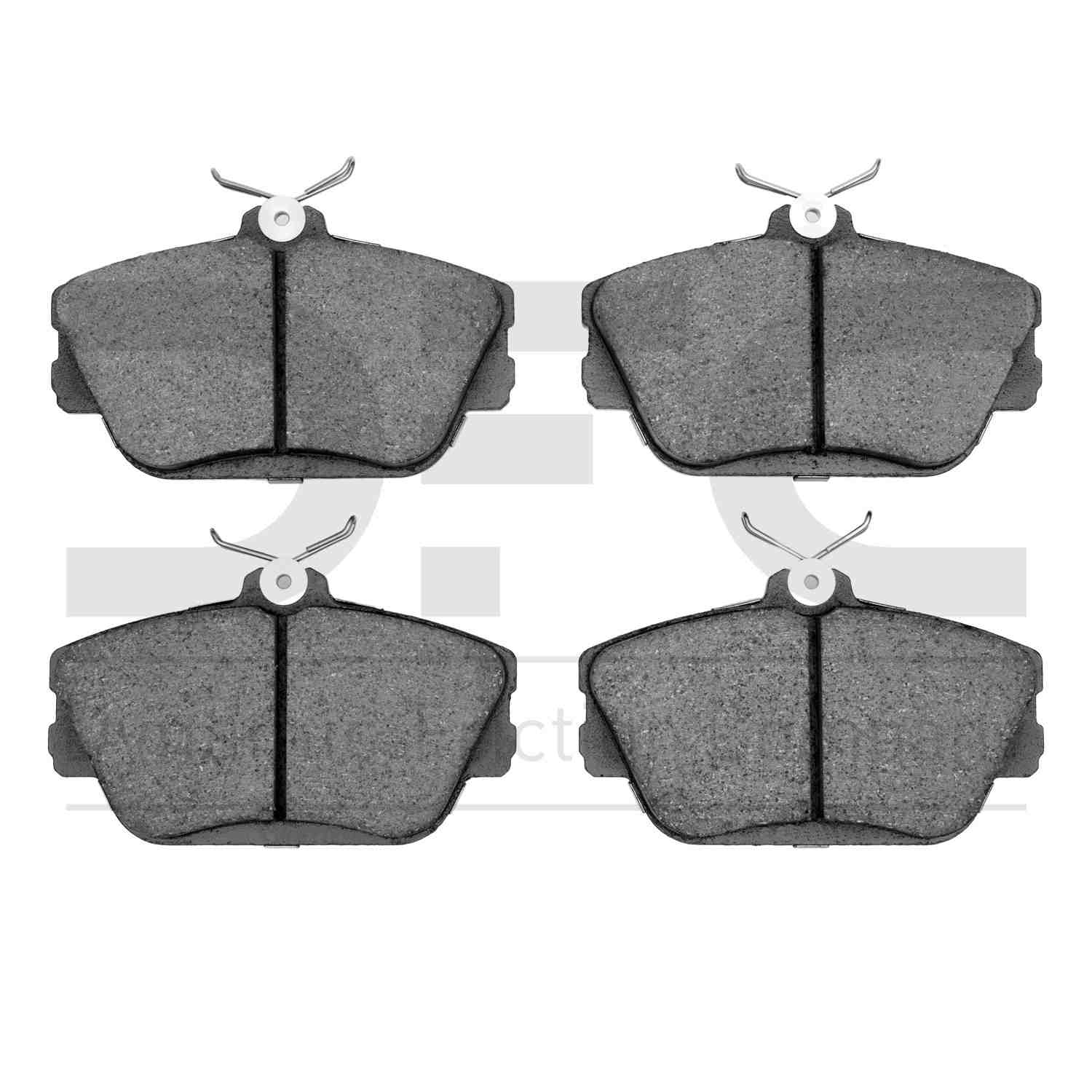 Dynamic Friction Company Disc Brake Pad Set  top view frsport 1310-0598-00