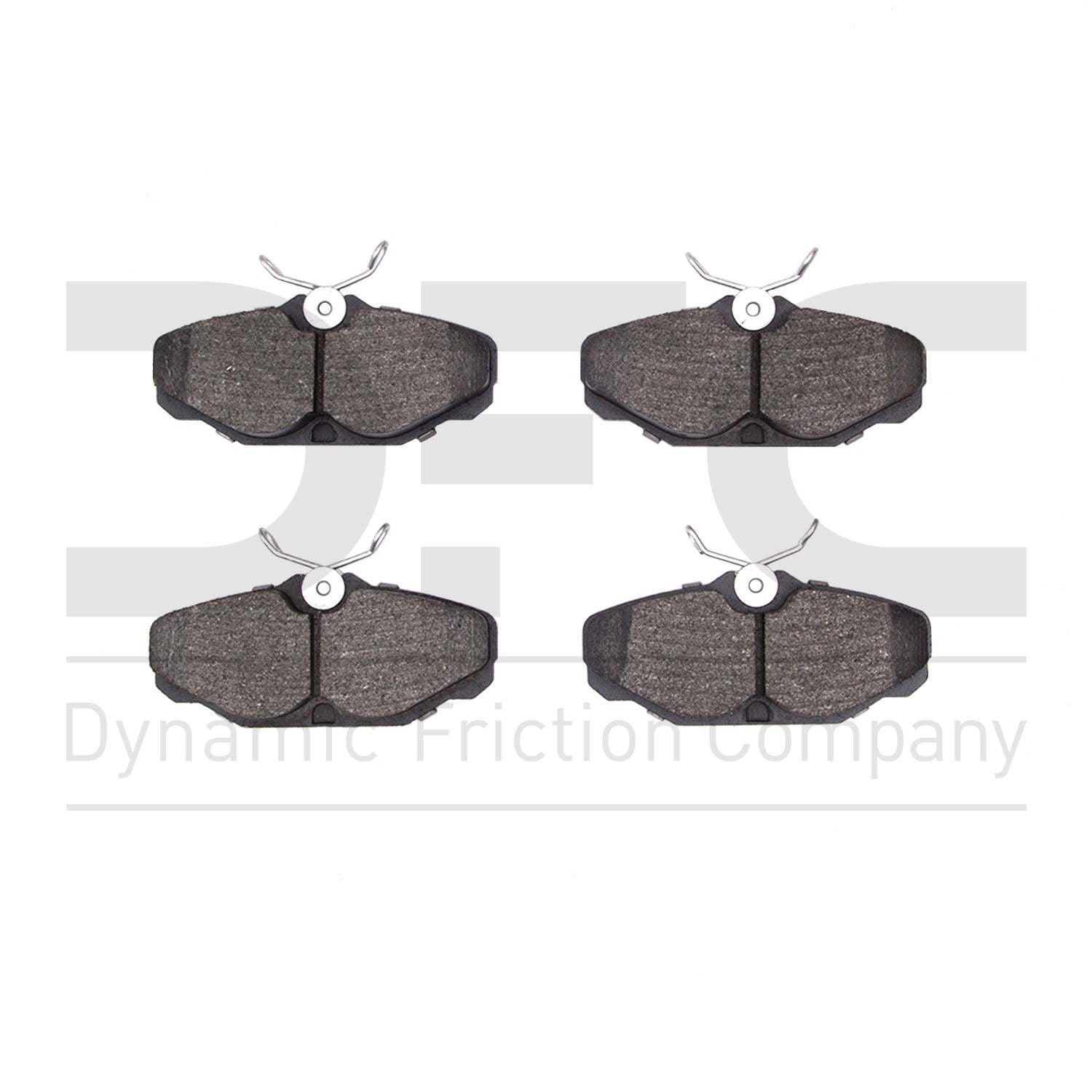 Dynamic Friction Company Disc Brake Pad Set  top view frsport 1310-0610-00