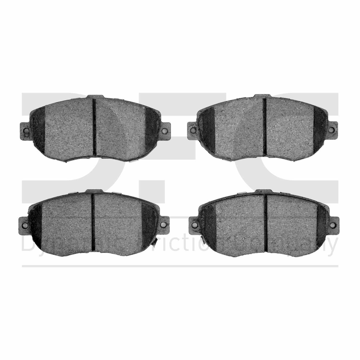 Dynamic Friction Company Disc Brake Pad Set  top view frsport 1310-0619-00