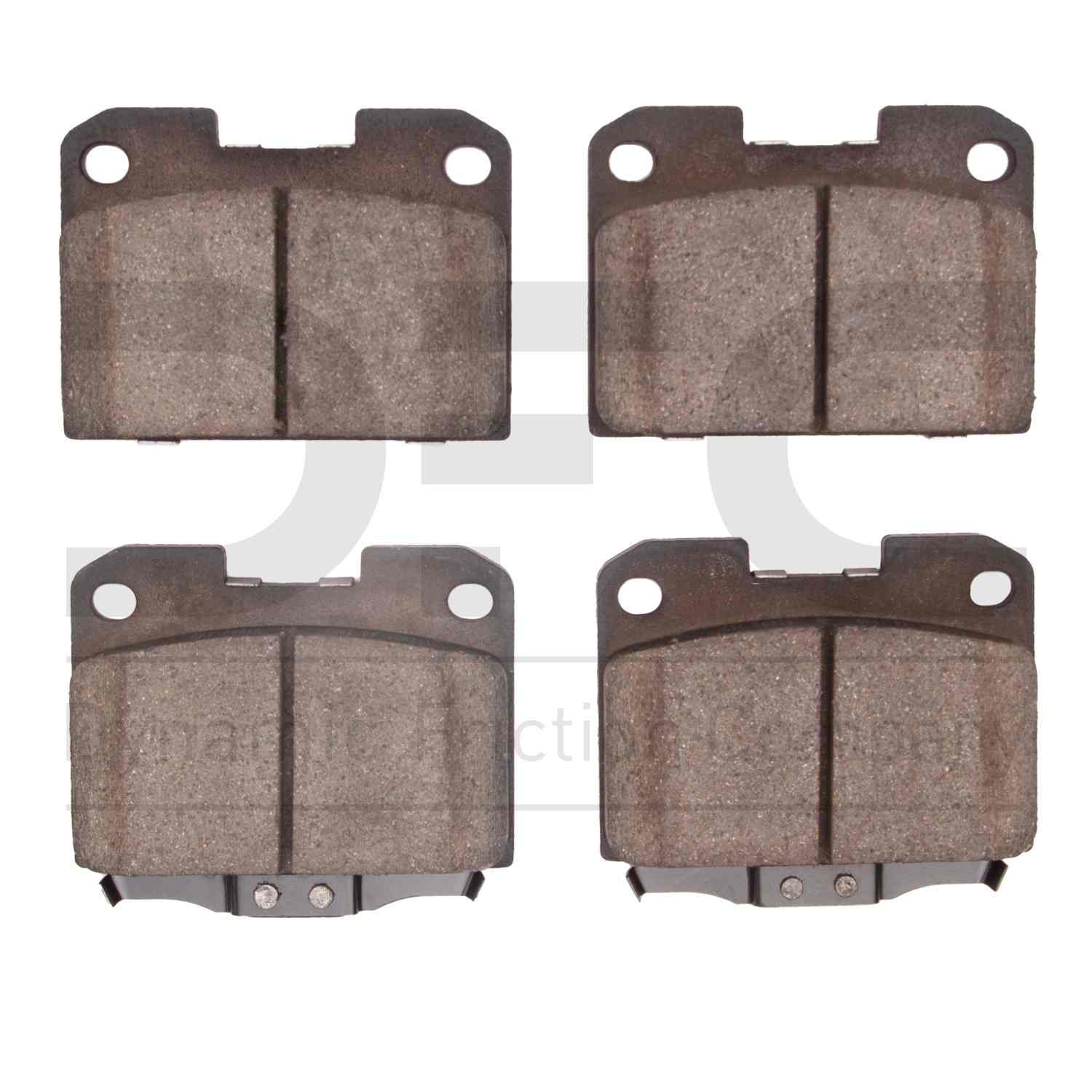 Dynamic Friction Company Disc Brake Pad Set  top view frsport 1310-0631-00