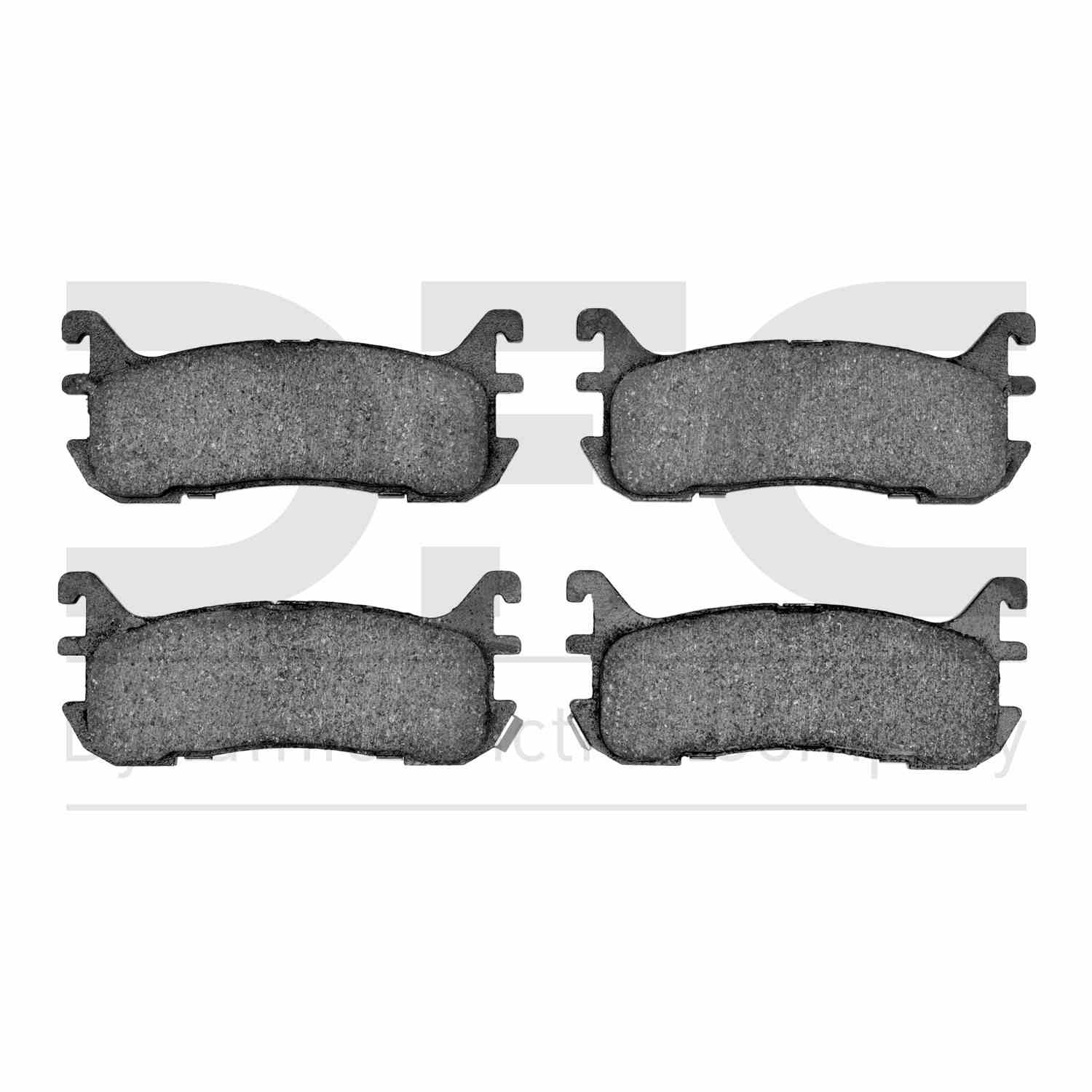 Dynamic Friction Company Disc Brake Pad Set  top view frsport 1310-0636-00