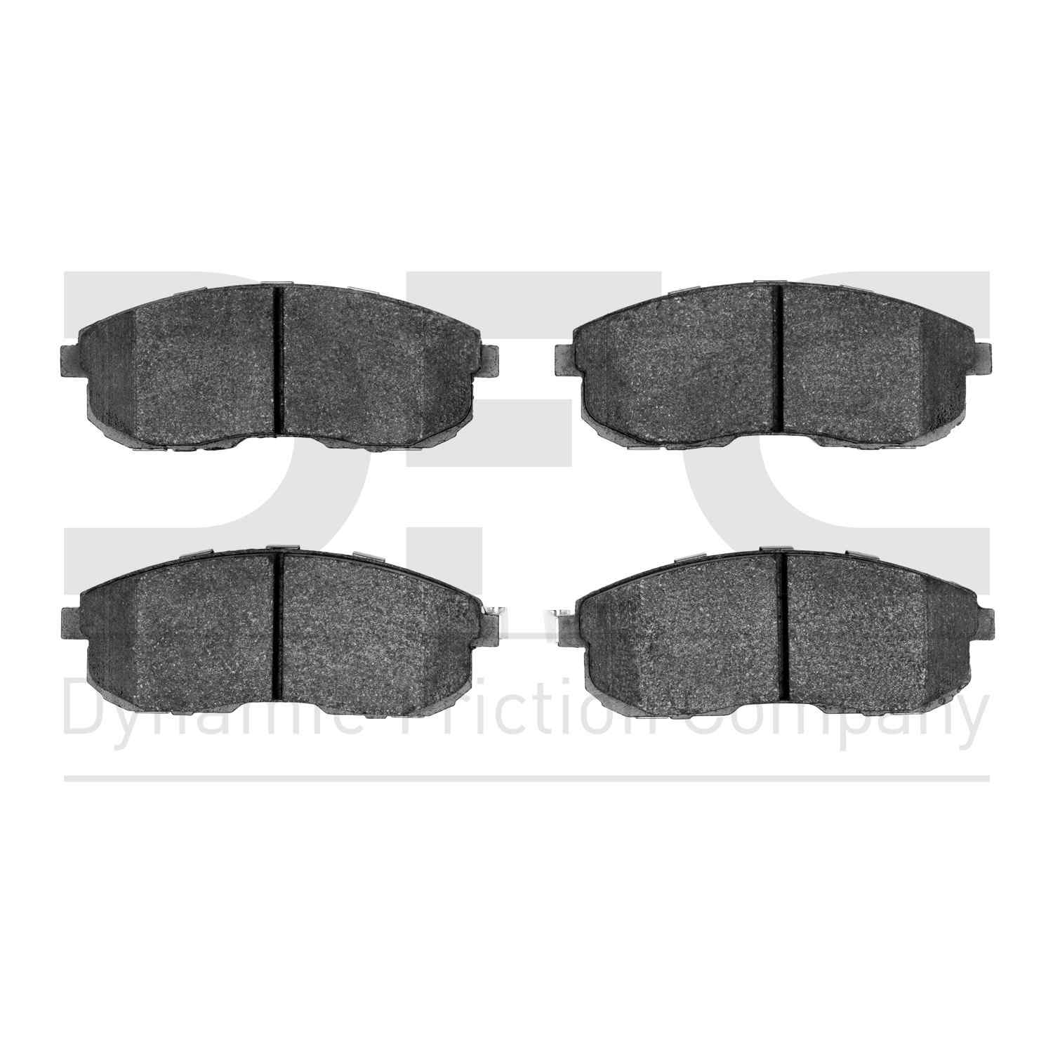 Dynamic Friction Company Disc Brake Pad Set  top view frsport 1310-0653-00