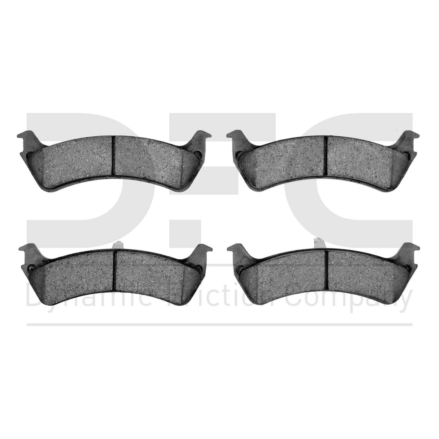 Dynamic Friction Company Disc Brake Pad Set  top view frsport 1310-0667-00