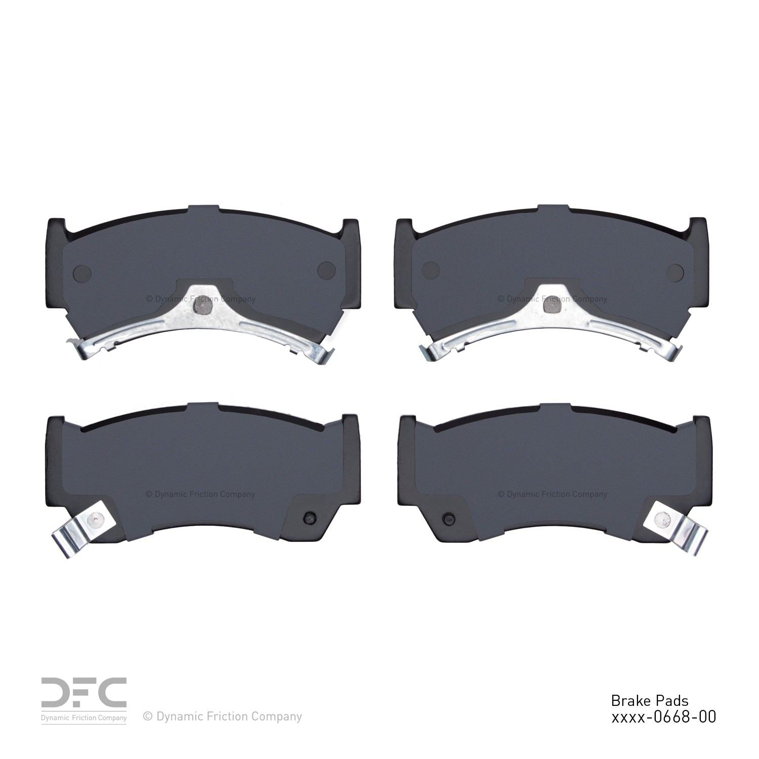 dynamic friction company disc brake pad set  frsport 1310-0668-00