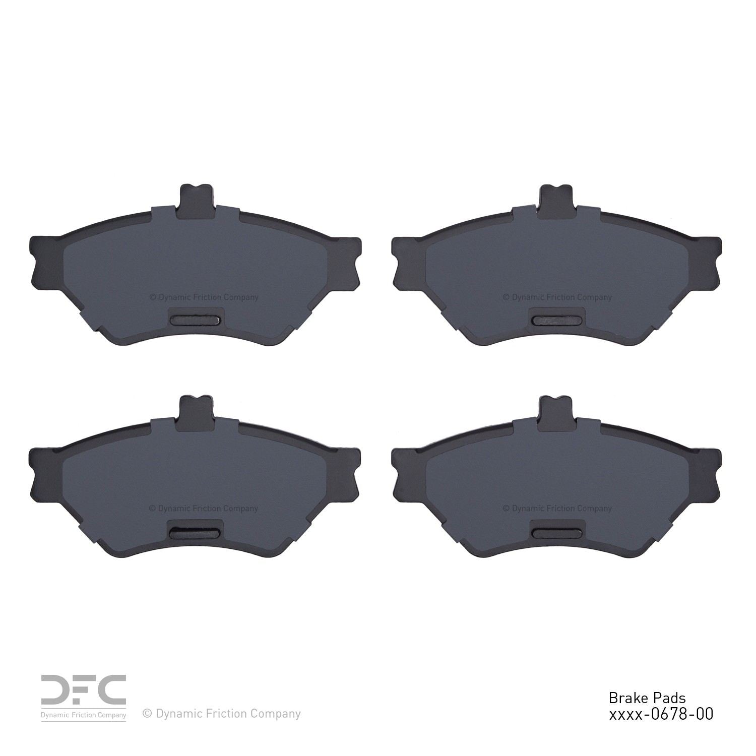 dynamic friction company disc brake pad set  frsport 1310-0678-00