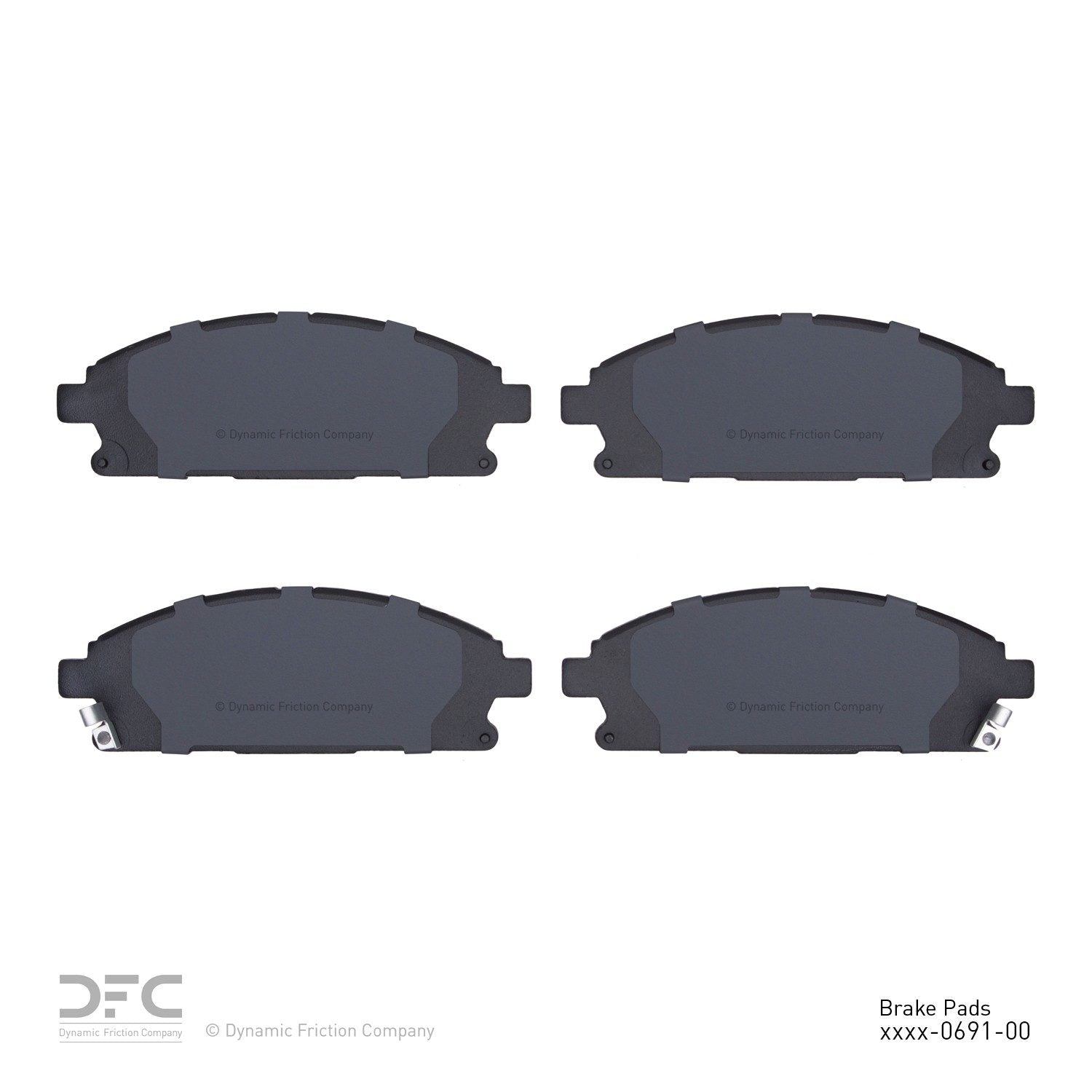 dynamic friction company disc brake pad set  frsport 1310-0691-00