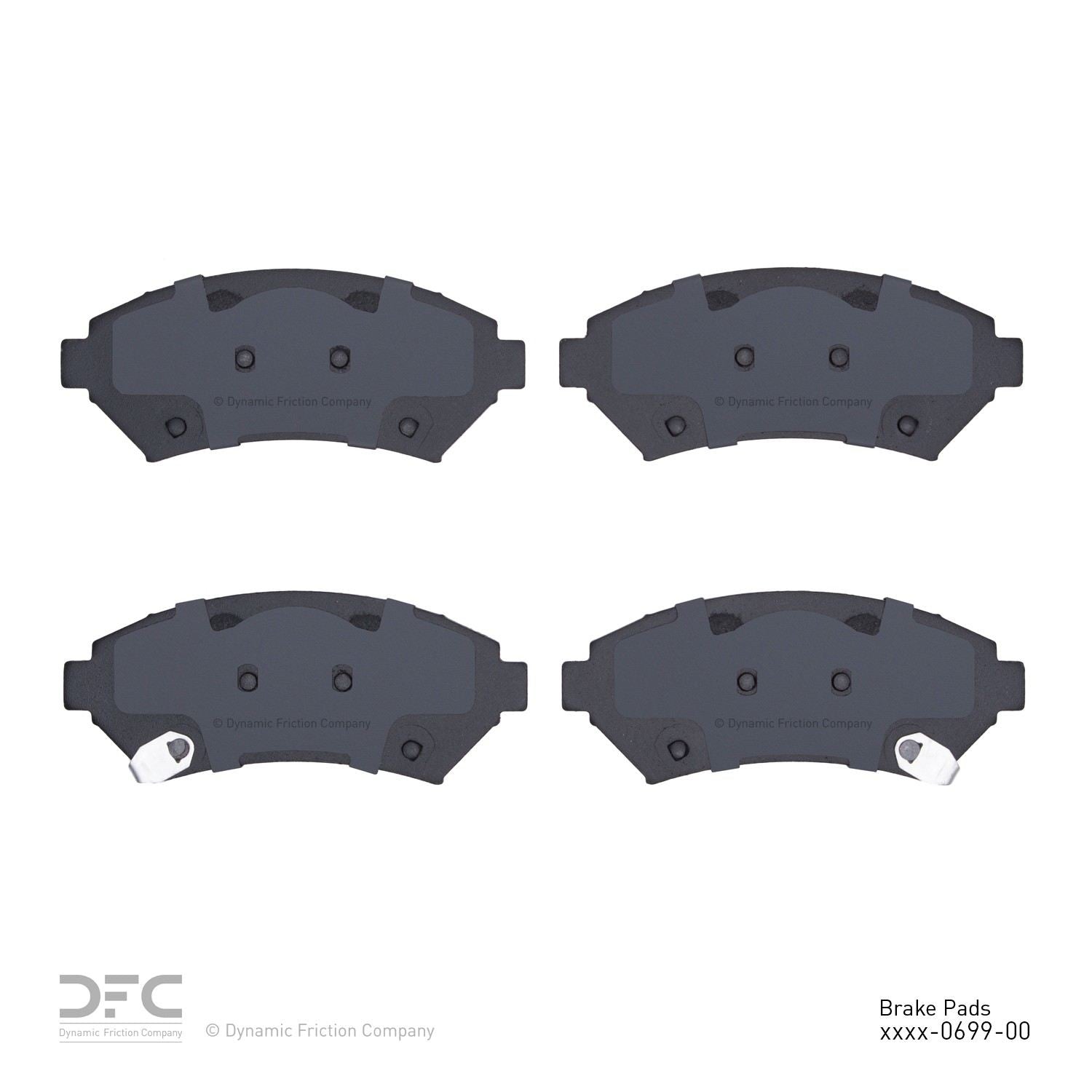 dynamic friction company disc brake pad set  frsport 1310-0699-00