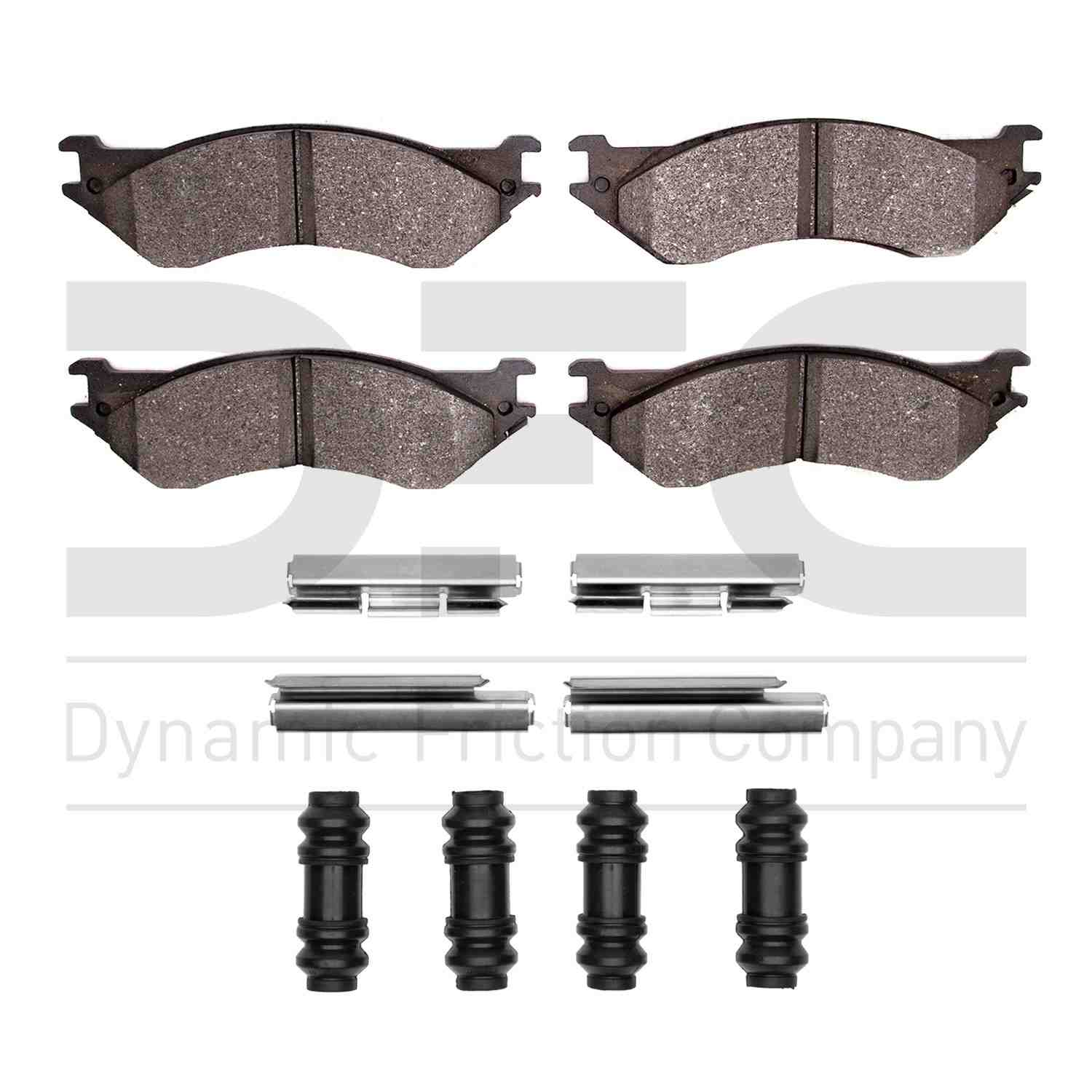 Dynamic Friction Company Disc Brake Pad Set  top view frsport 1310-0702-01