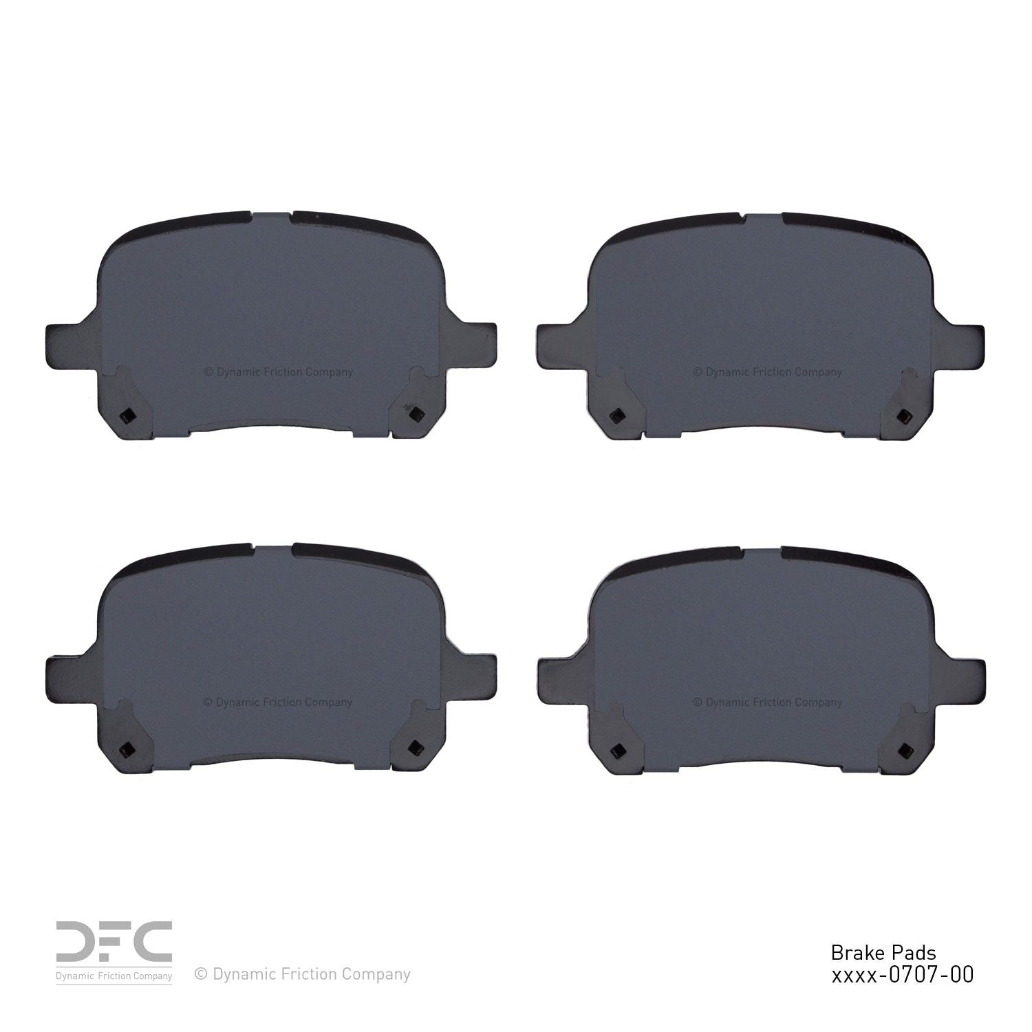 dynamic friction company disc brake pad set  frsport 1310-0707-00