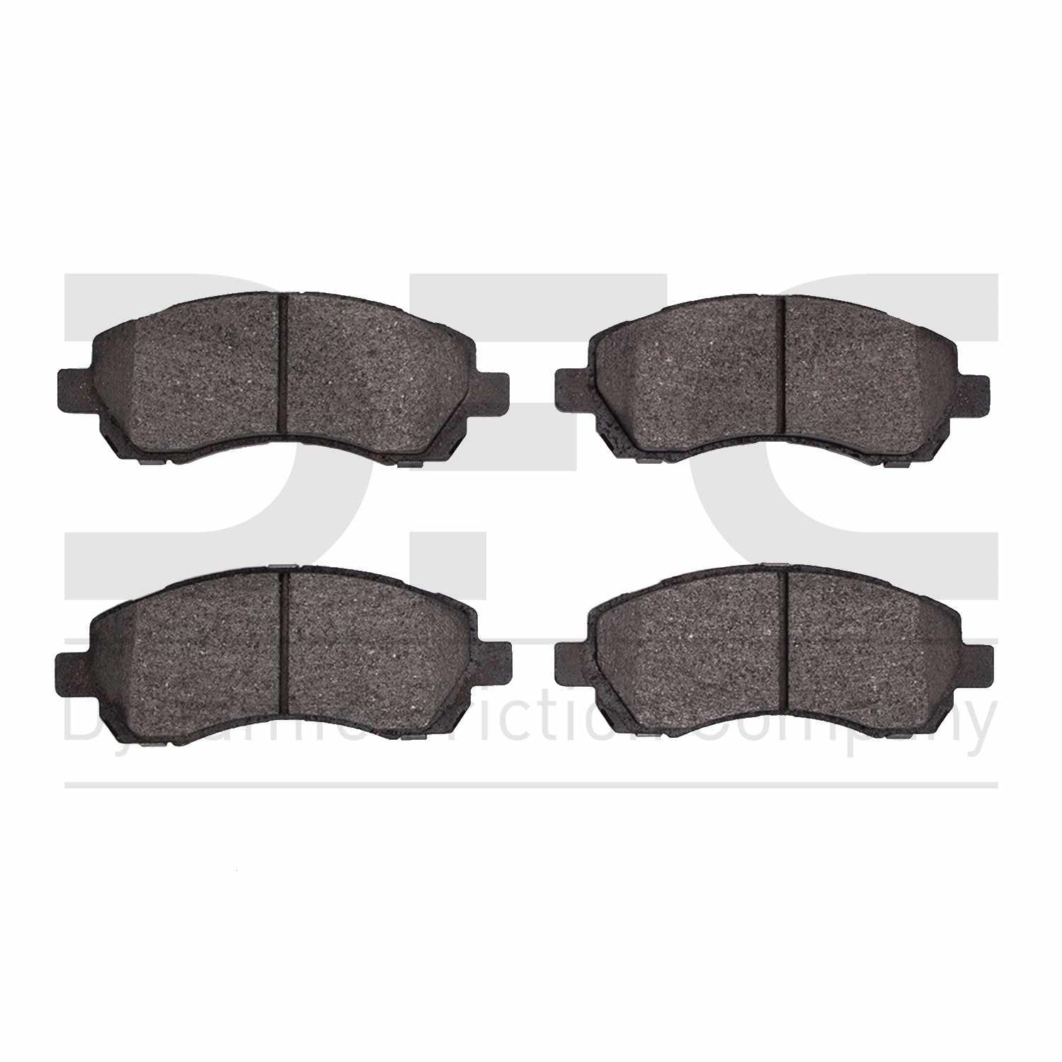 Dynamic Friction Company Disc Brake Pad Set  top view frsport 1310-0722-00