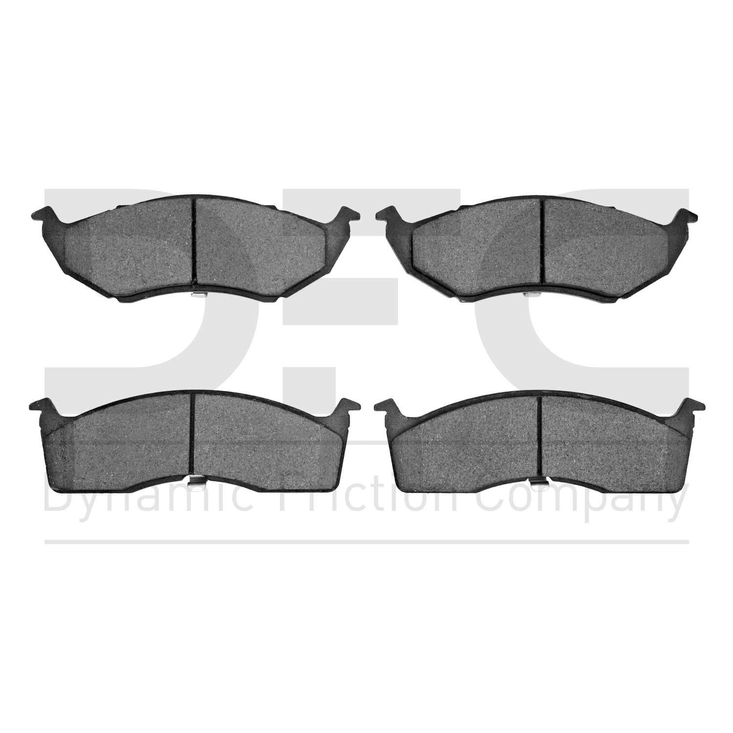 Dynamic Friction Company Disc Brake Pad Set  top view frsport 1310-0730-00