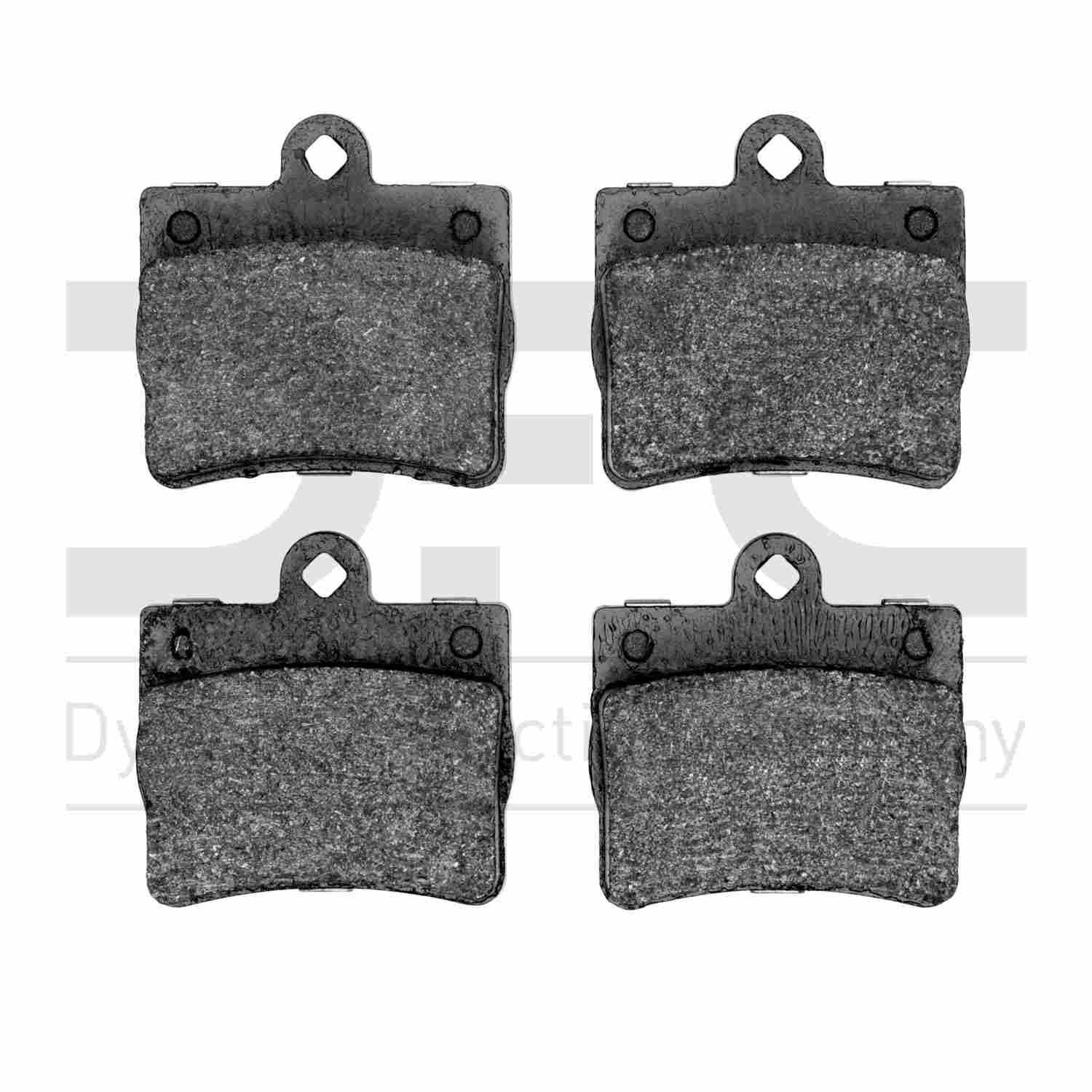 Dynamic Friction Company Disc Brake Pad Set  top view frsport 1310-0739-00