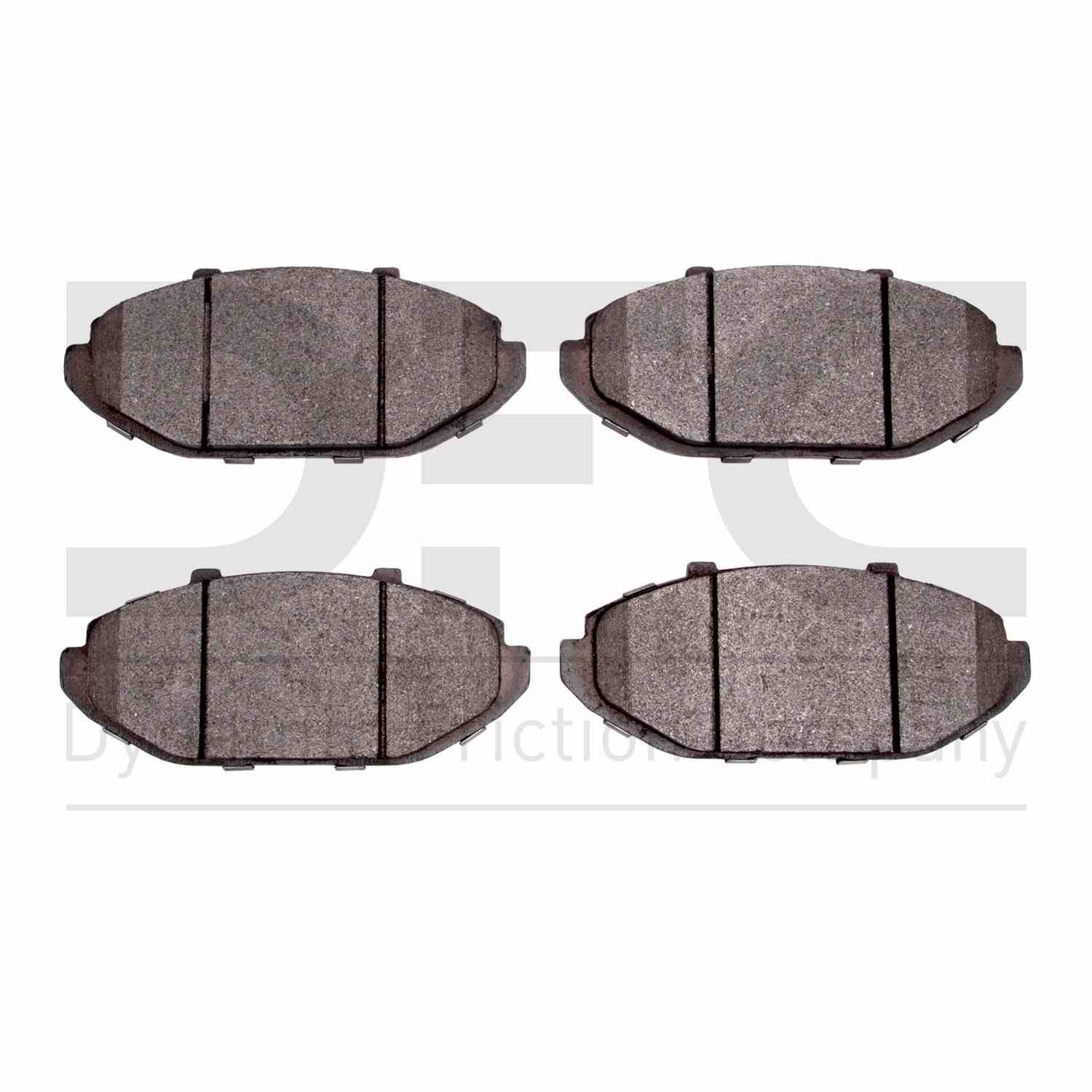 Dynamic Friction Company Disc Brake Pad Set  top view frsport 1310-0748-00