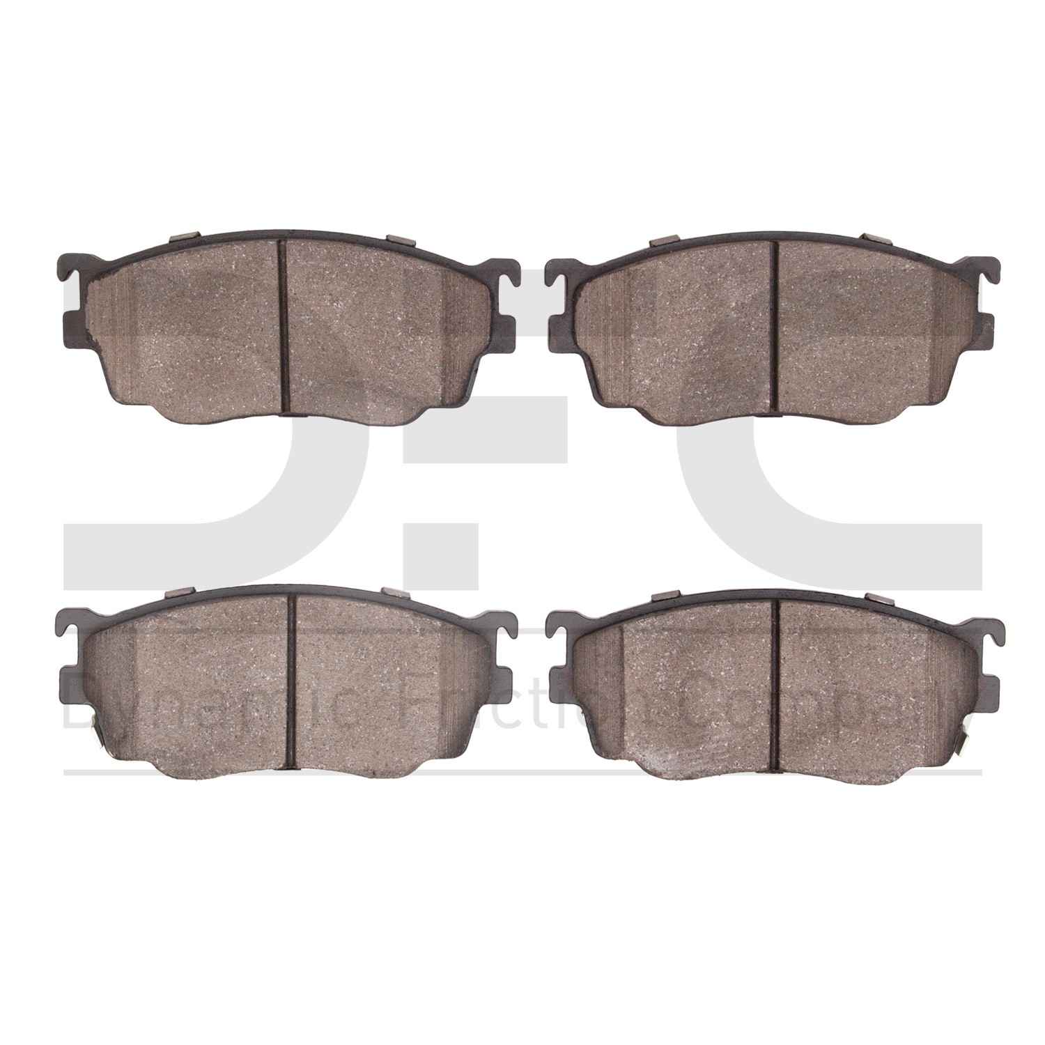 Dynamic Friction Company Disc Brake Pad Set  top view frsport 1310-0755-00