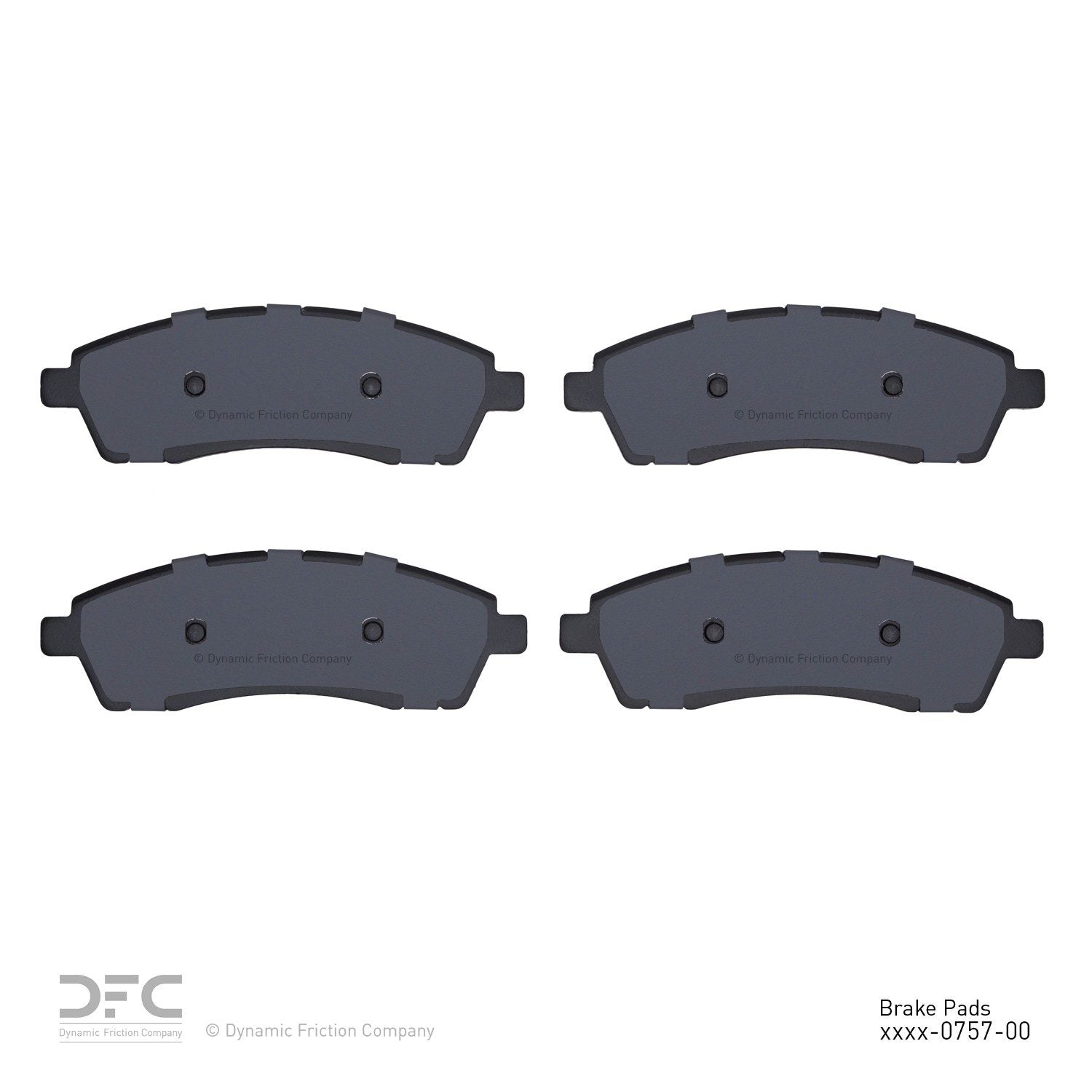 dynamic friction company disc brake pad set  frsport 1310-0757-00