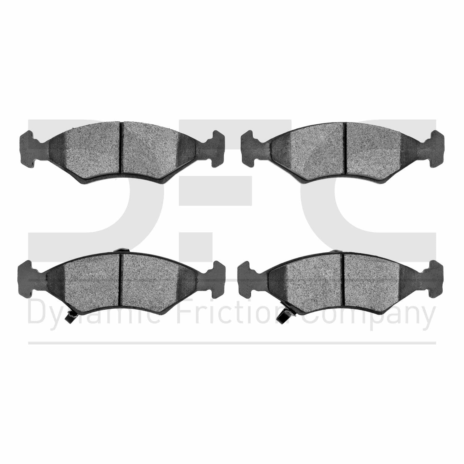 Dynamic Friction Company Disc Brake Pad Set  top view frsport 1310-0766-00