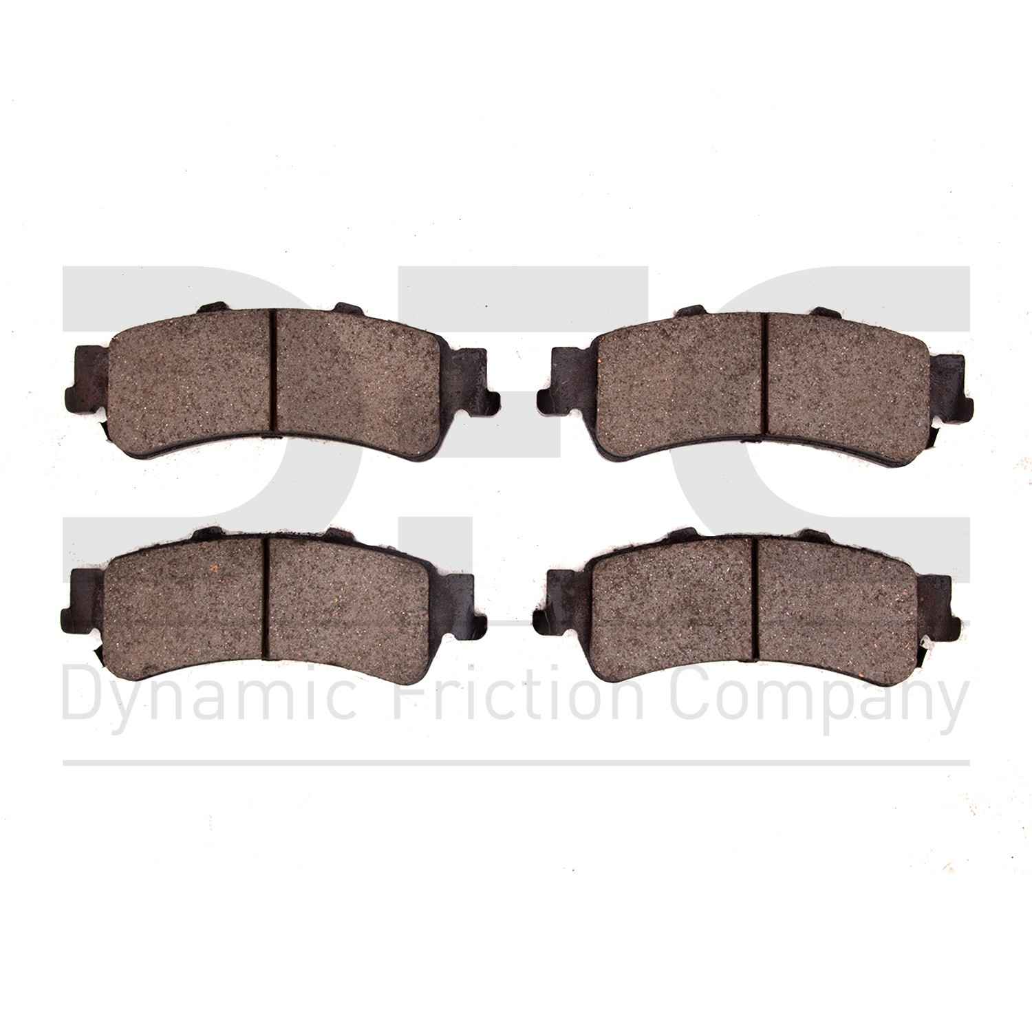 Dynamic Friction Company Disc Brake Pad Set  top view frsport 1310-0792-00