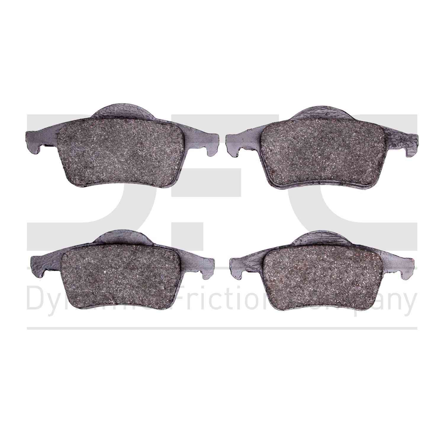 Dynamic Friction Company Disc Brake Pad Set  top view frsport 1310-0795-00