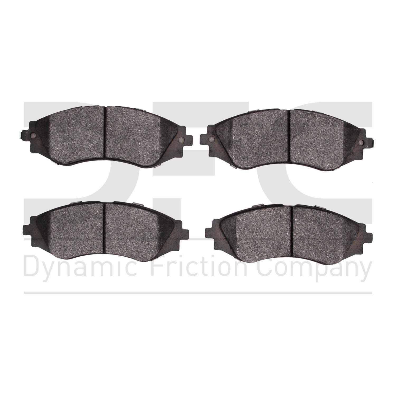 Dynamic Friction Company Disc Brake Pad Set  top view frsport 1310-0797-00