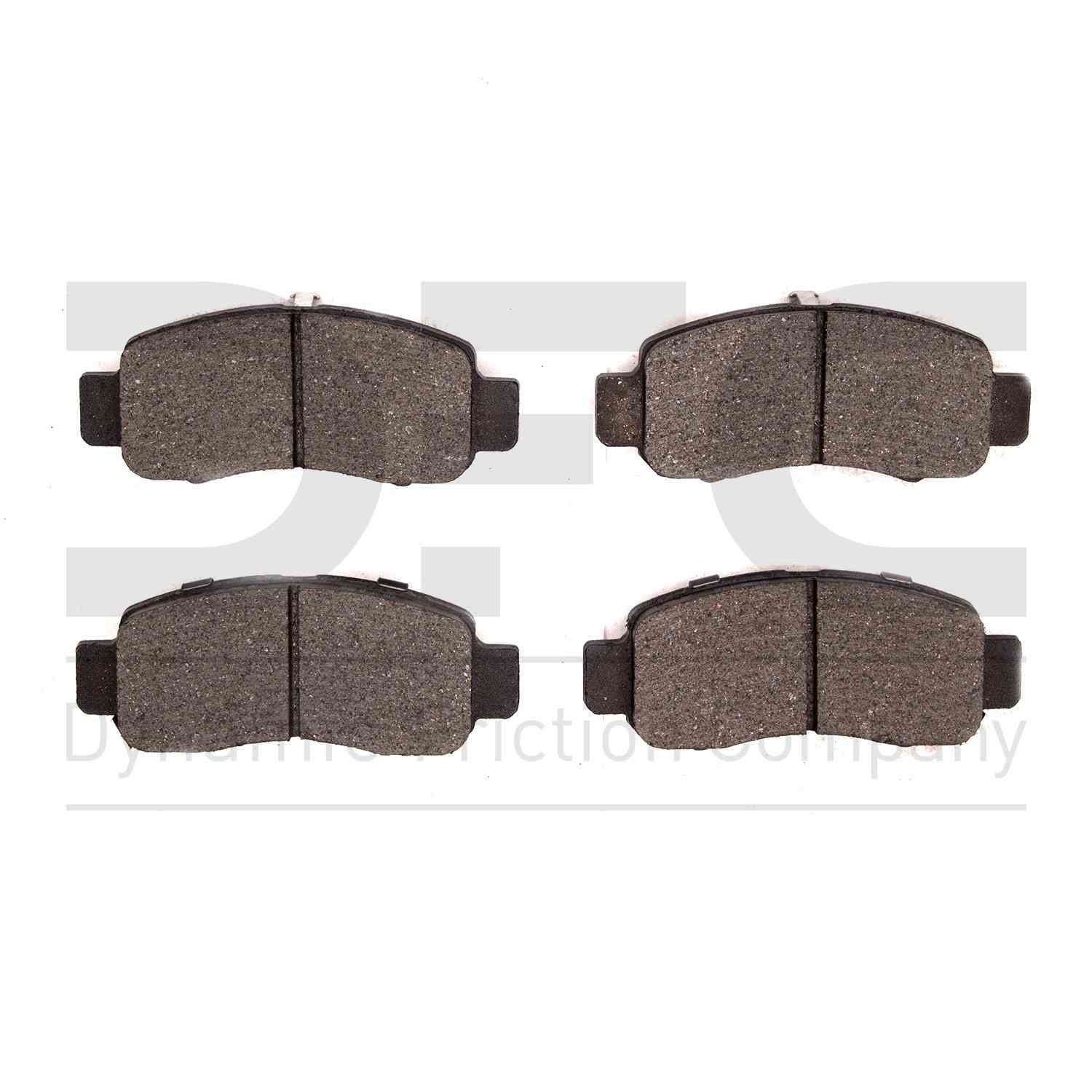 Dynamic Friction Company Disc Brake Pad Set  top view frsport 1310-0832-00