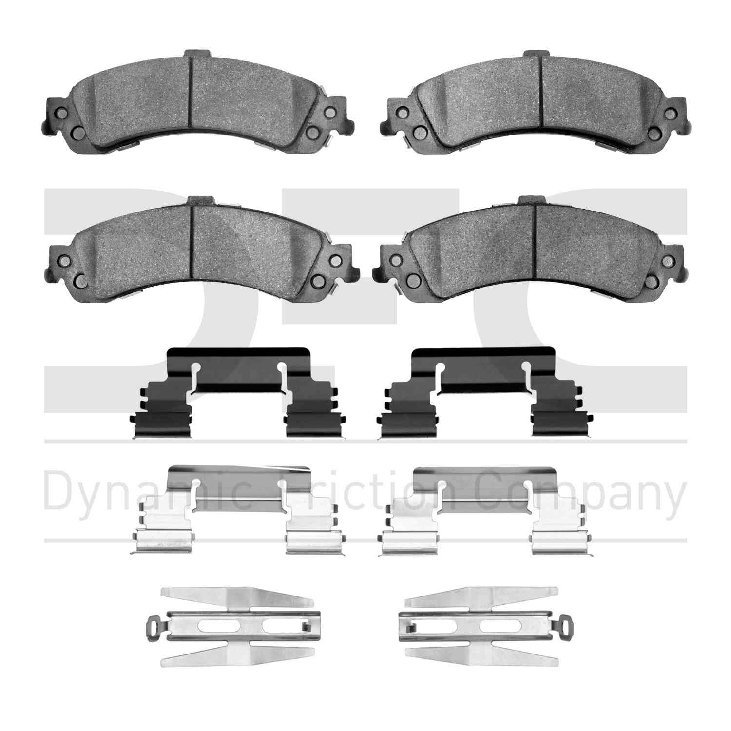 Dynamic Friction Company Disc Brake Pad Set  top view frsport 1310-0834-01