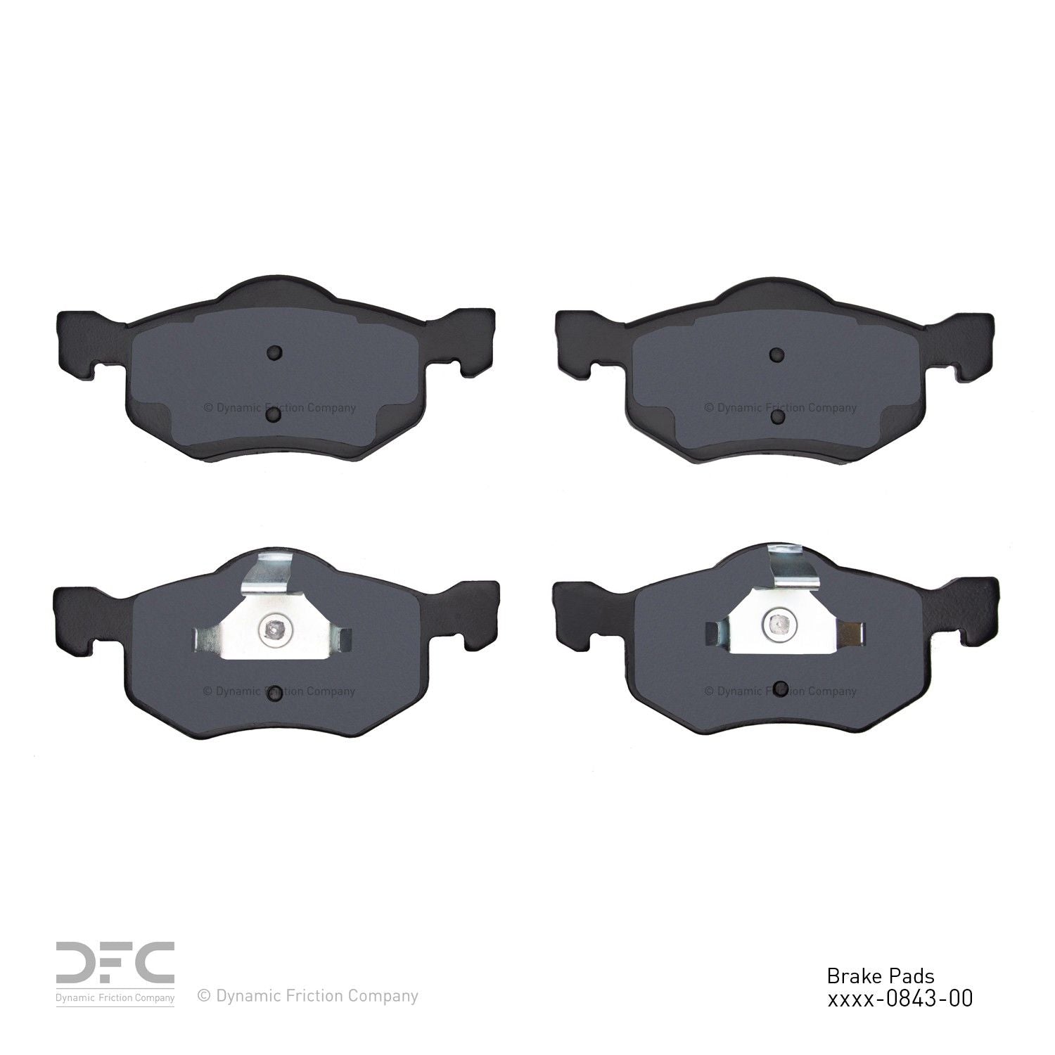 dynamic friction company disc brake pad set  frsport 1310-0843-00