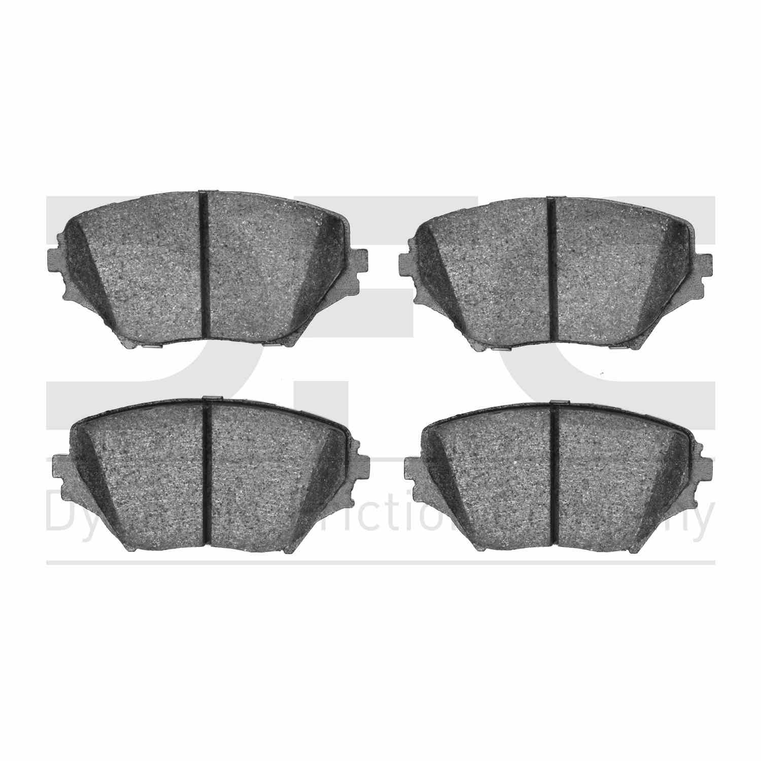 Dynamic Friction Company Disc Brake Pad Set  top view frsport 1310-0862-00