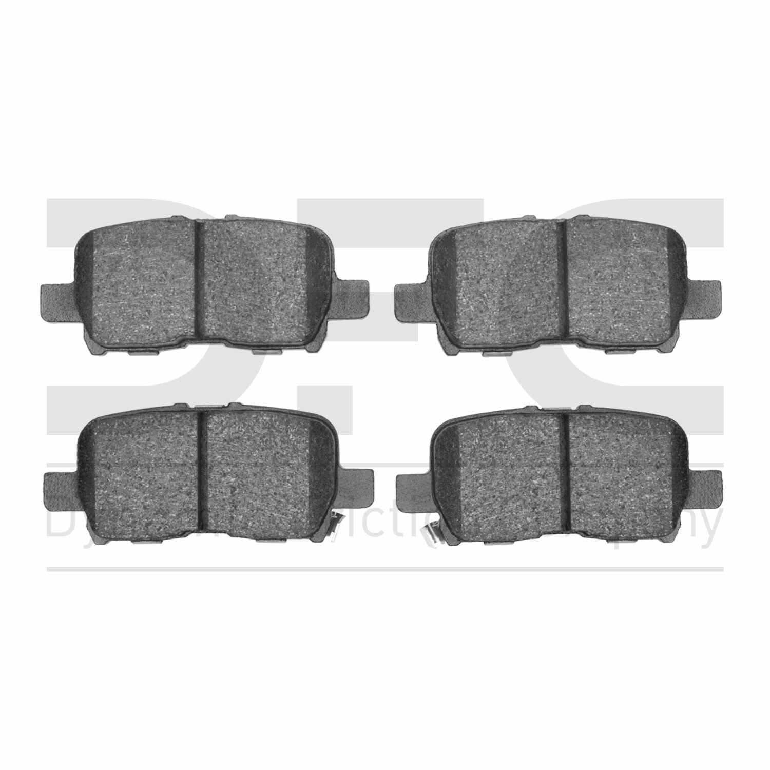 Dynamic Friction Company Disc Brake Pad Set  top view frsport 1310-0865-00