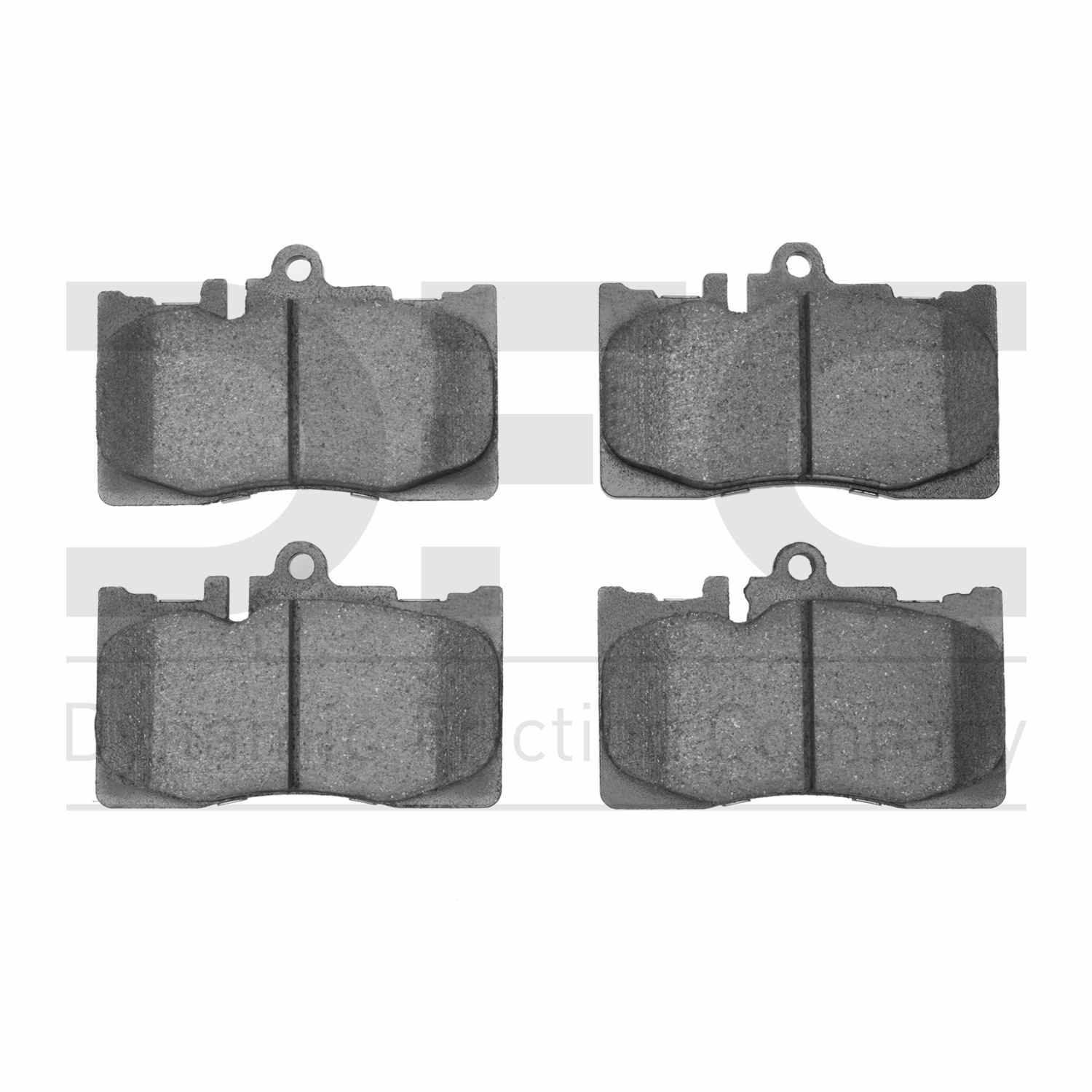 Dynamic Friction Company Disc Brake Pad Set  top view frsport 1310-0870-00