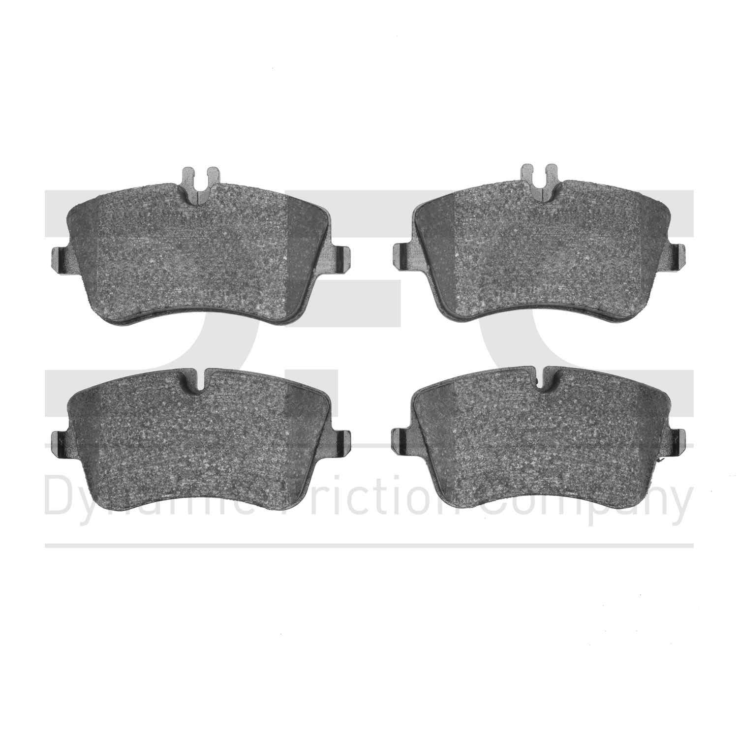 Dynamic Friction Company Disc Brake Pad Set  top view frsport 1310-0872-00