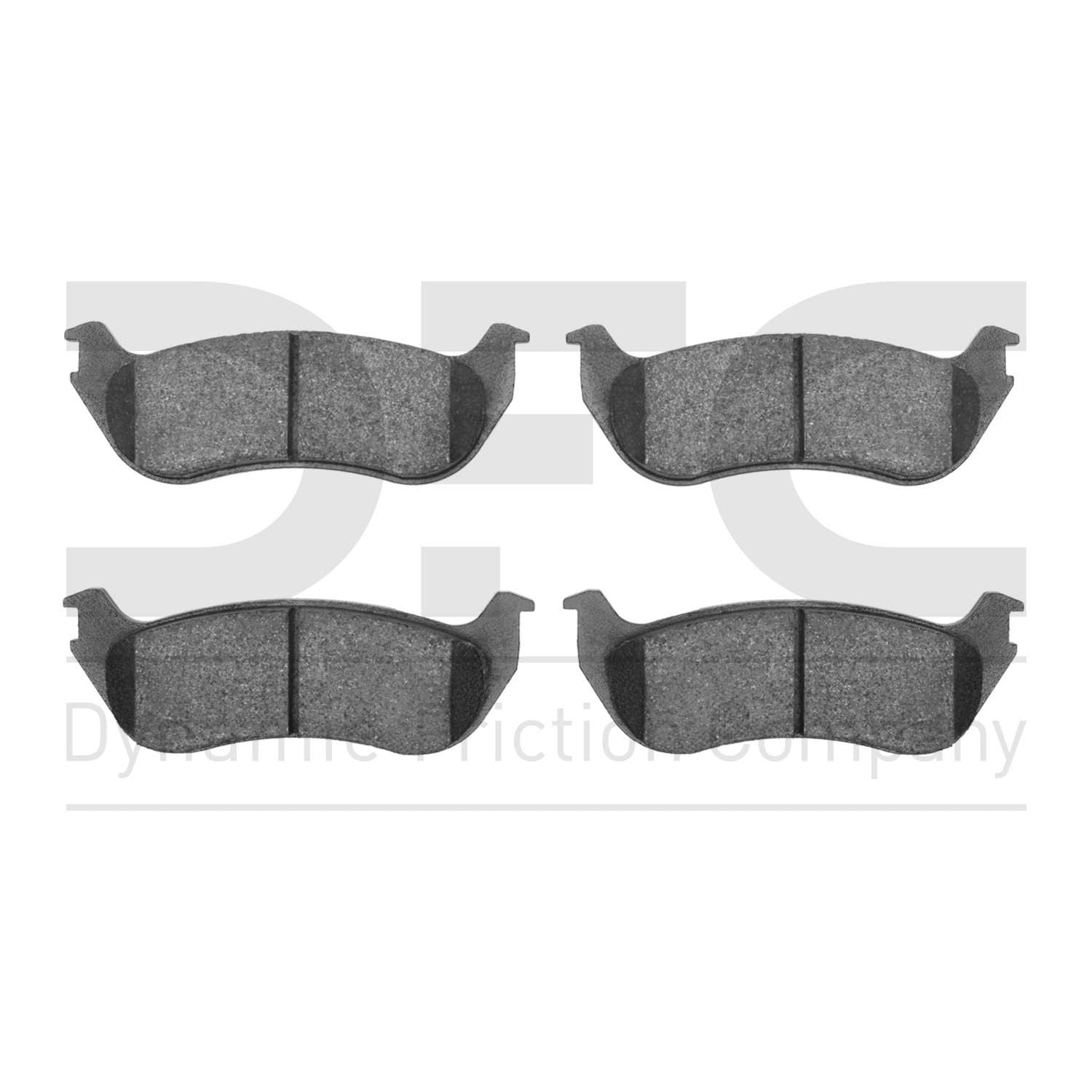 Dynamic Friction Company Disc Brake Pad Set  top view frsport 1310-0881-00