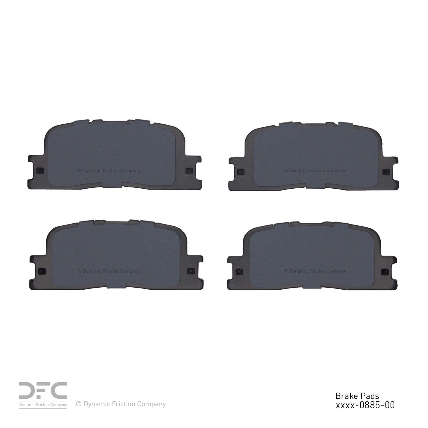 dynamic friction company disc brake pad set  frsport 1310-0885-00