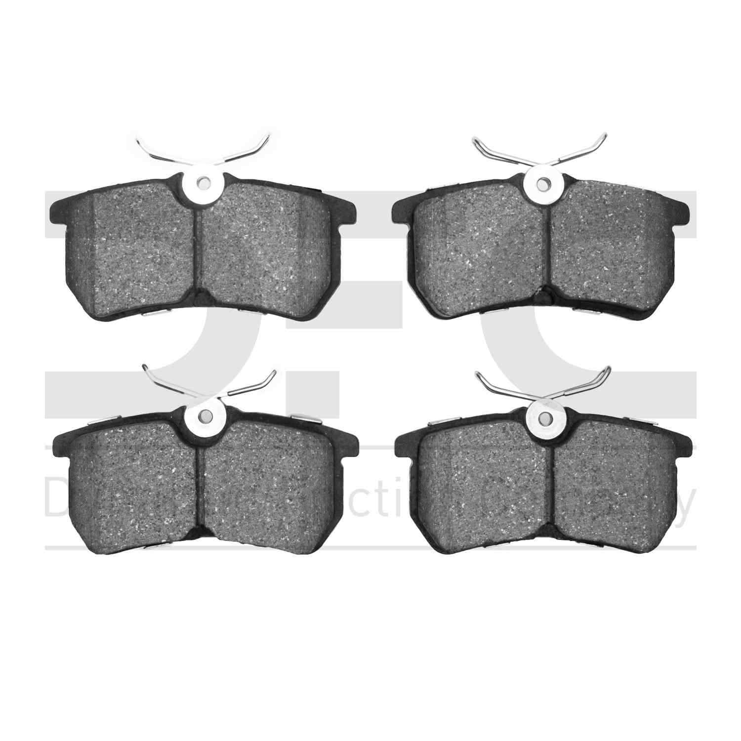 Dynamic Friction Company Disc Brake Pad Set  top view frsport 1310-0886-00