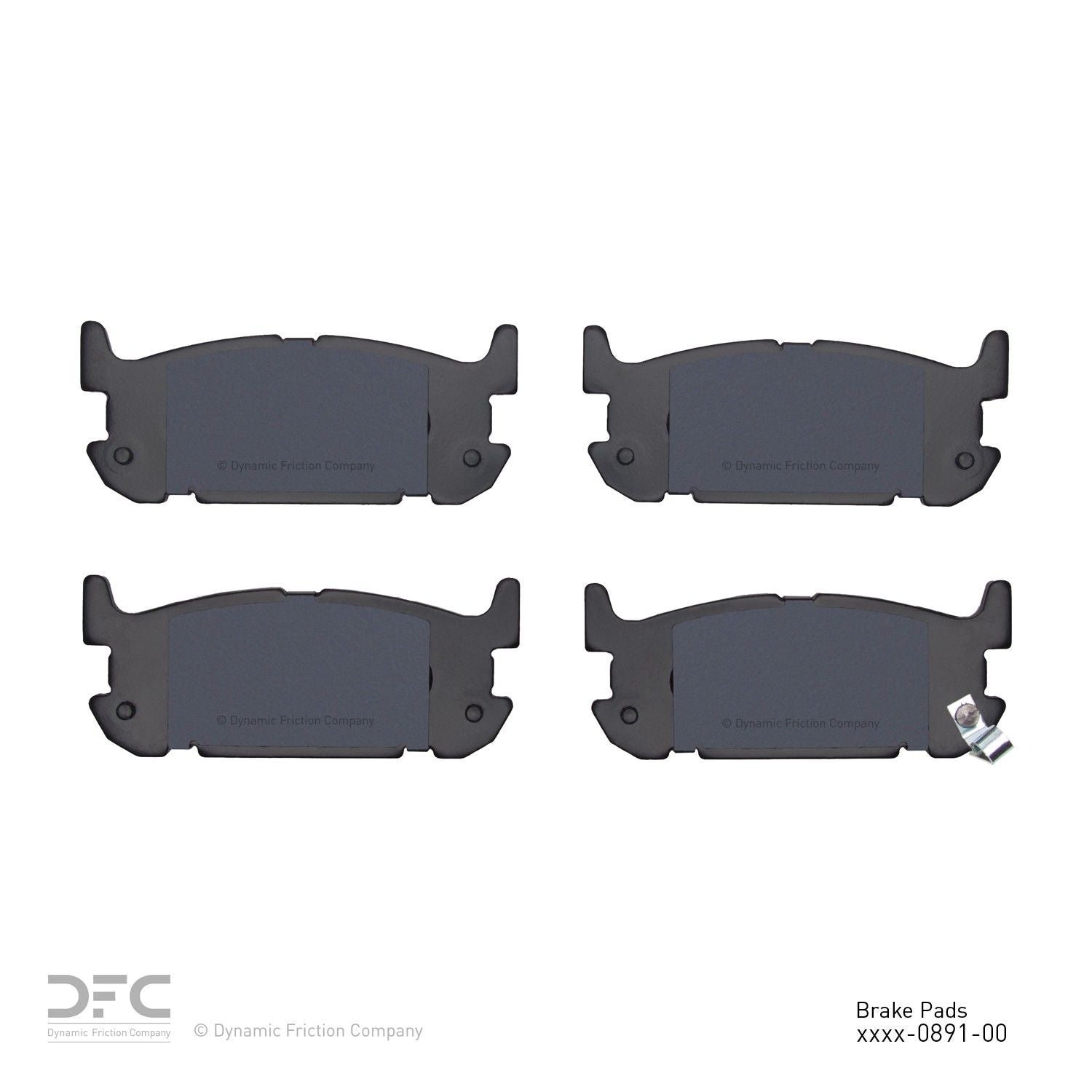 dynamic friction company disc brake pad set  frsport 1310-0891-00